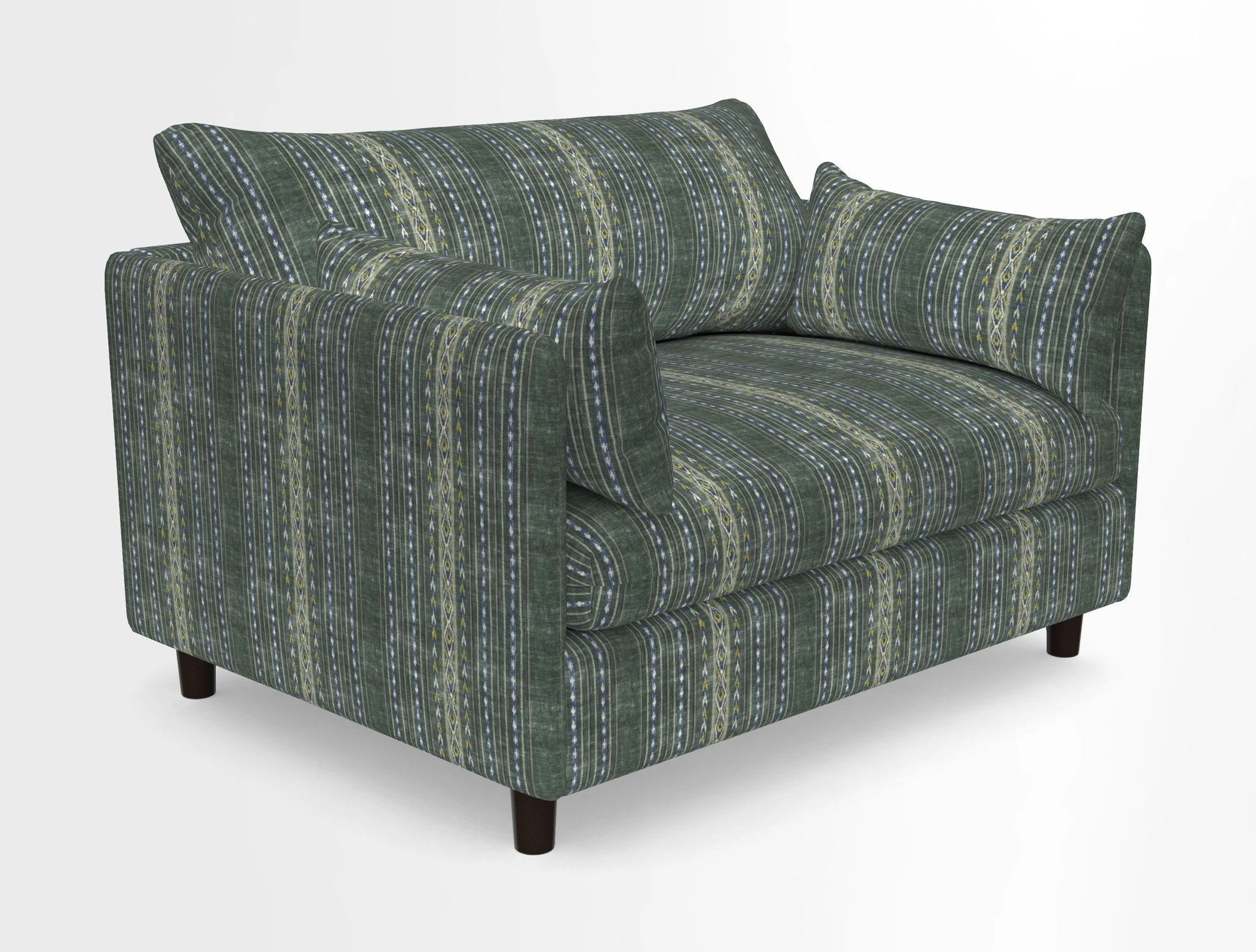Madehurst Snuggler in Two Tone Plain Biscuit. Loose cover option available