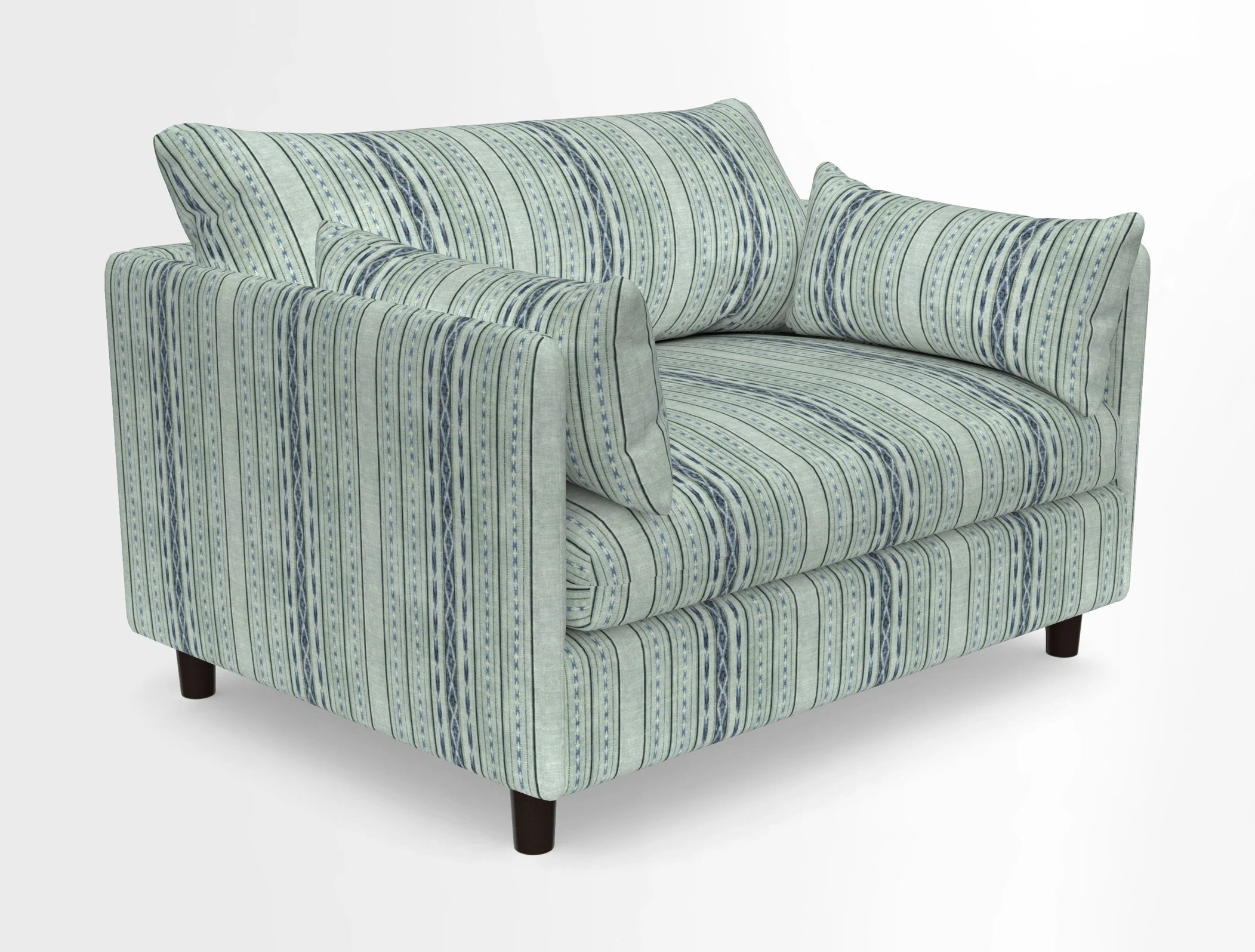 Madehurst Snuggler in Two Tone Plain Biscuit. Loose cover option available