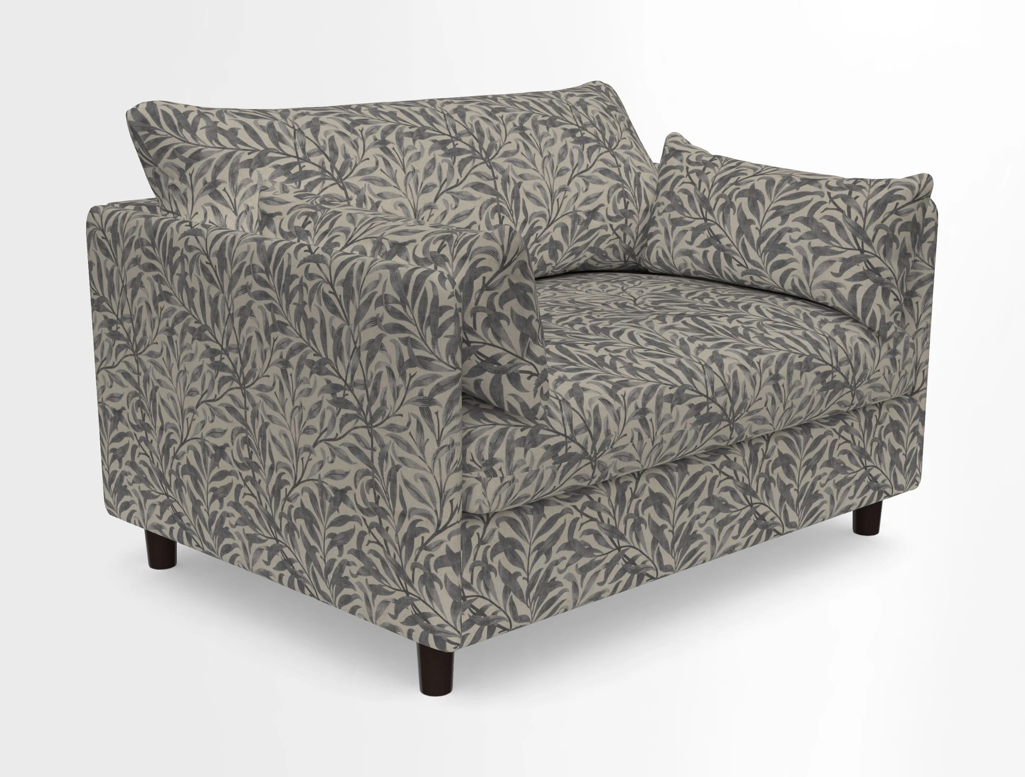 Madehurst Snuggler in Two Tone Plain Biscuit. Loose cover option available