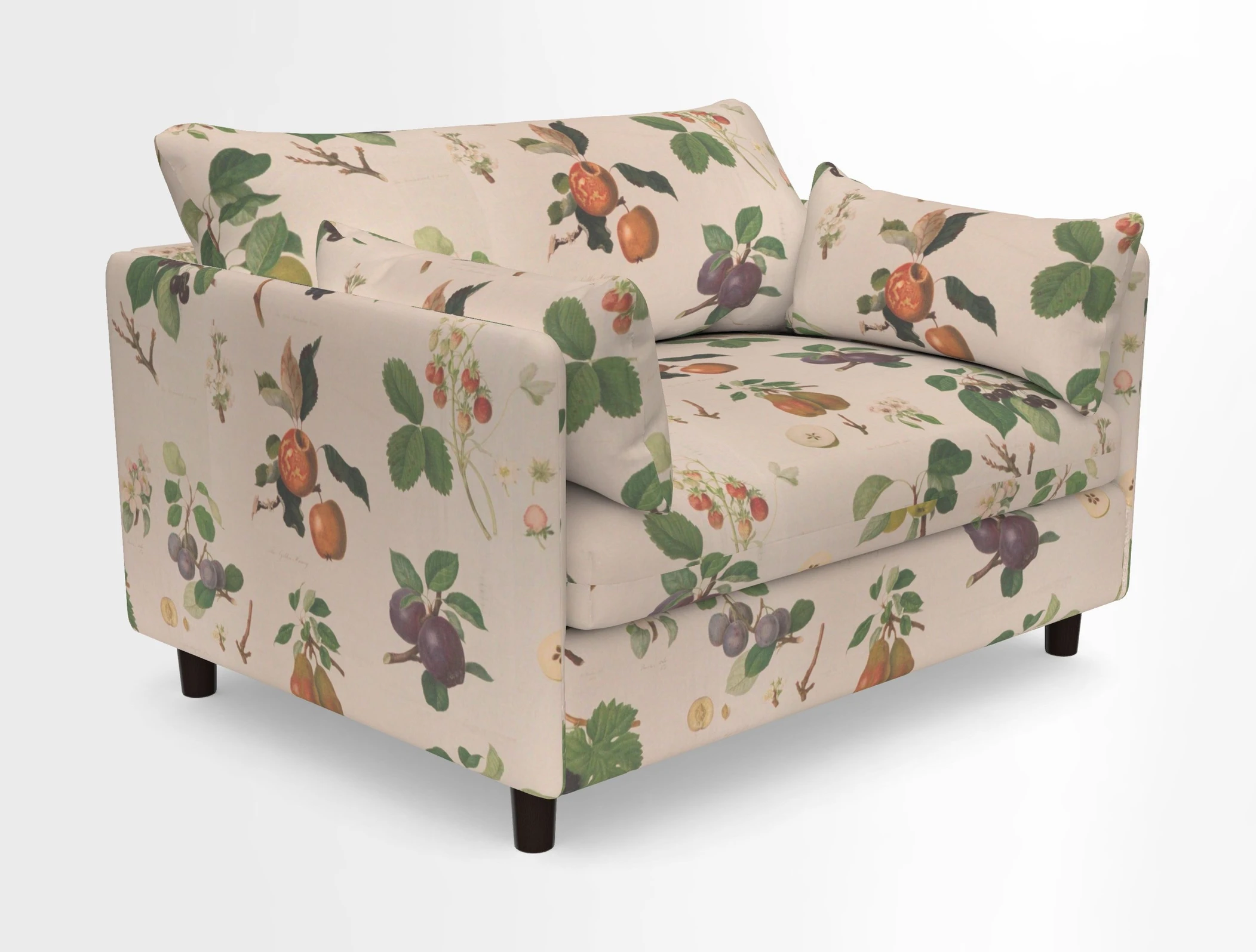 Madehurst Snuggler in Two Tone Plain Biscuit. Loose cover option available