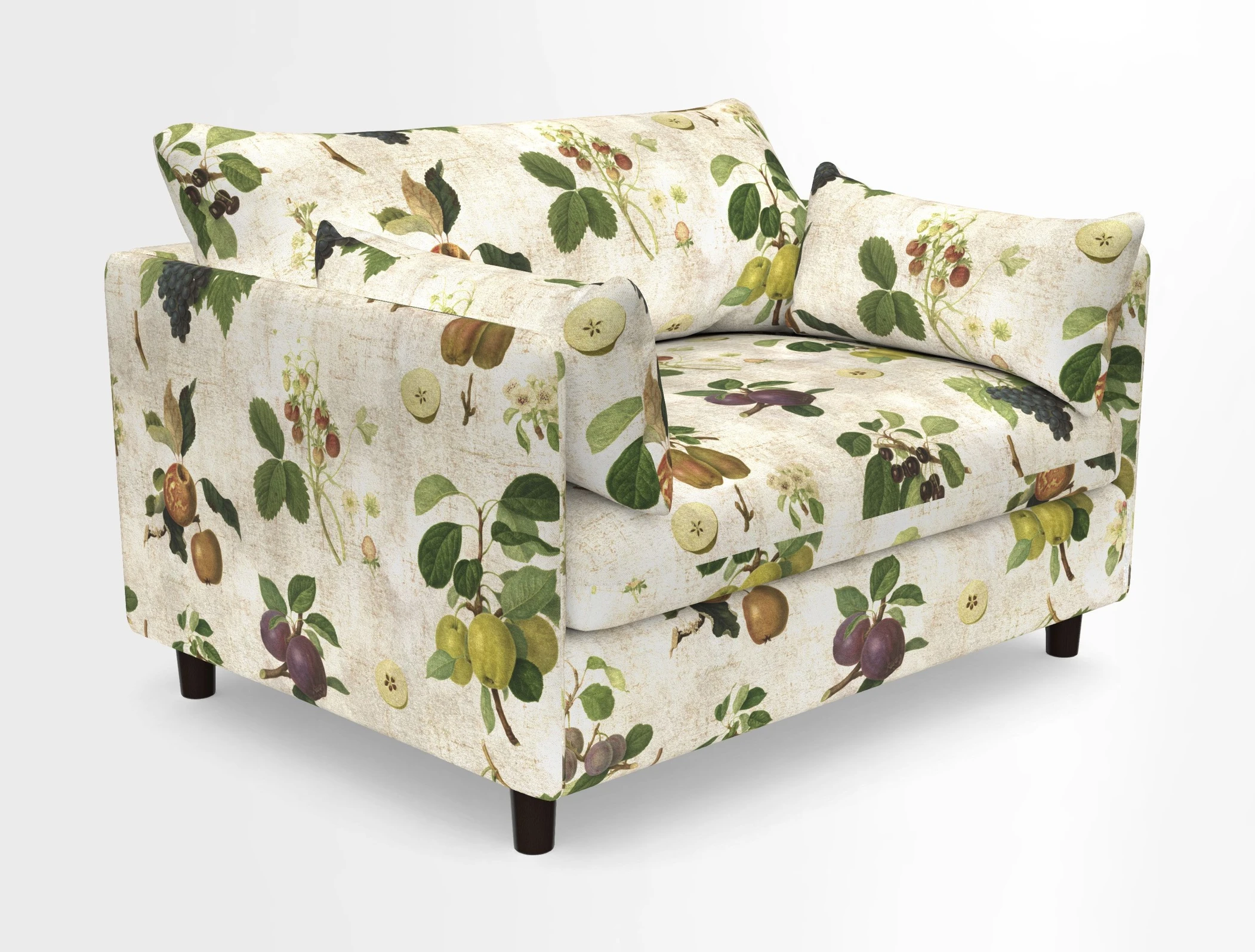 Madehurst Snuggler in Two Tone Plain Biscuit. Loose cover option available