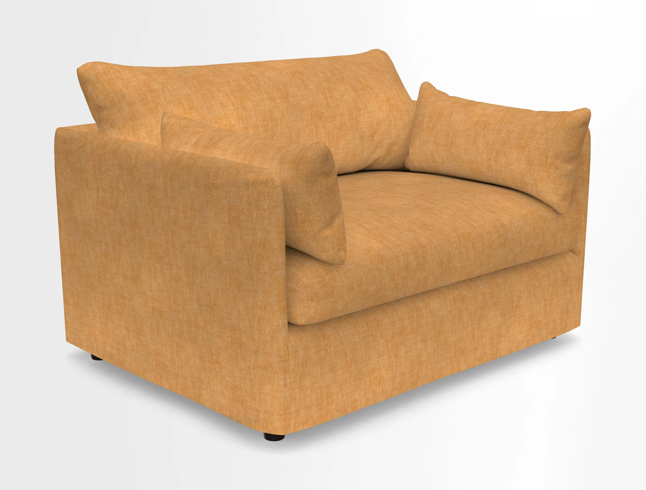Madehurst Snuggler in Two Tone Plain Biscuit. Loose cover option available