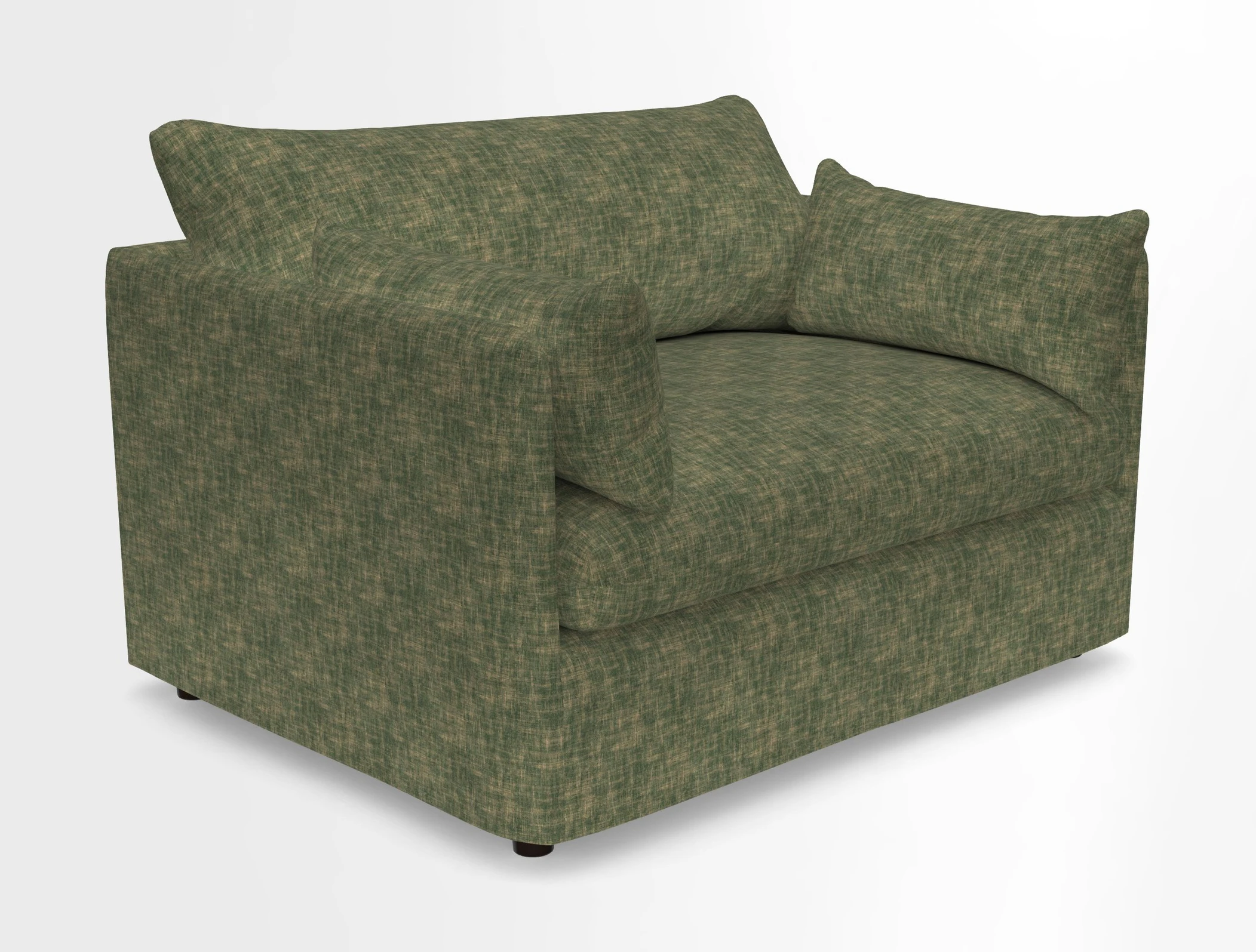 Madehurst Snuggler in Two Tone Plain Biscuit. Loose cover option available