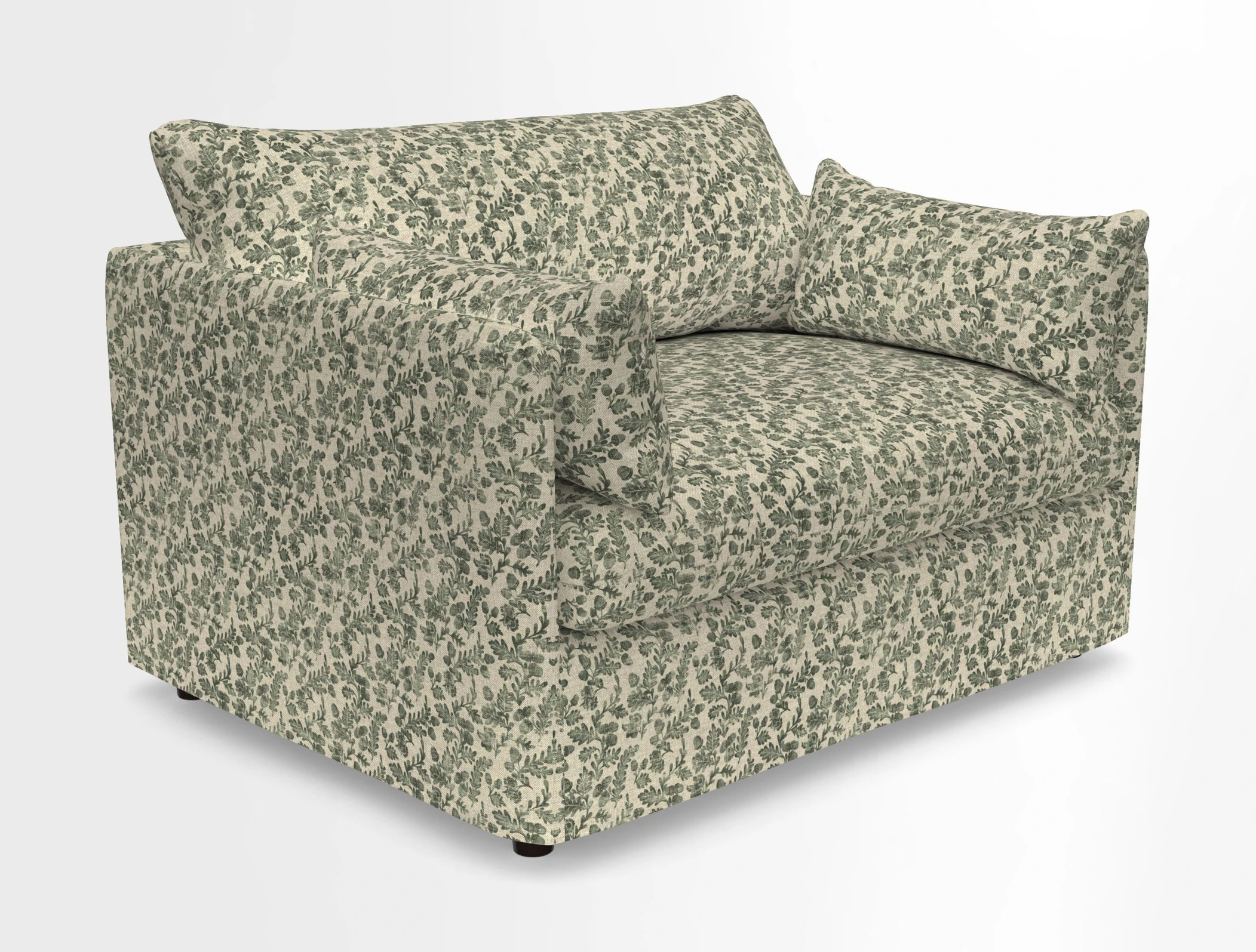 Madehurst Snuggler in Two Tone Plain Biscuit. Loose cover option available