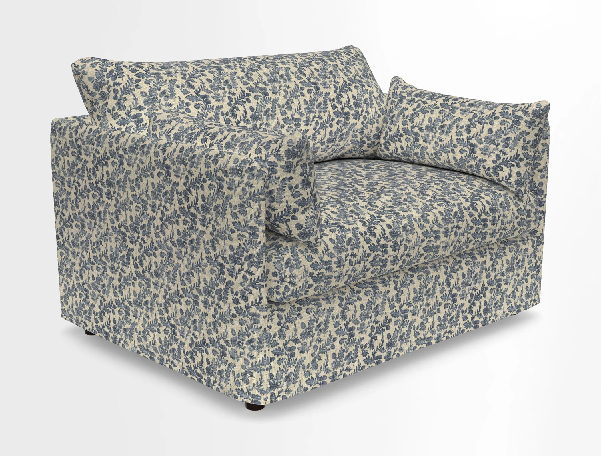 Madehurst Snuggler in Two Tone Plain Biscuit. Loose cover option available