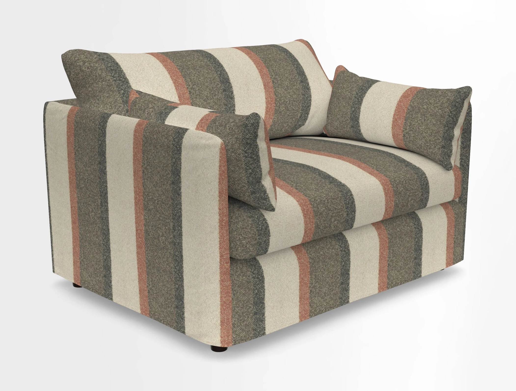 Madehurst Snuggler in Two Tone Plain Biscuit. Loose cover option available