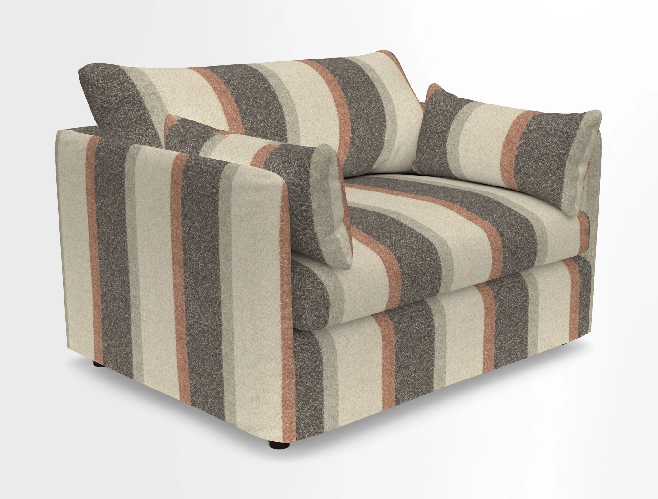 Madehurst Snuggler in Two Tone Plain Biscuit. Loose cover option available