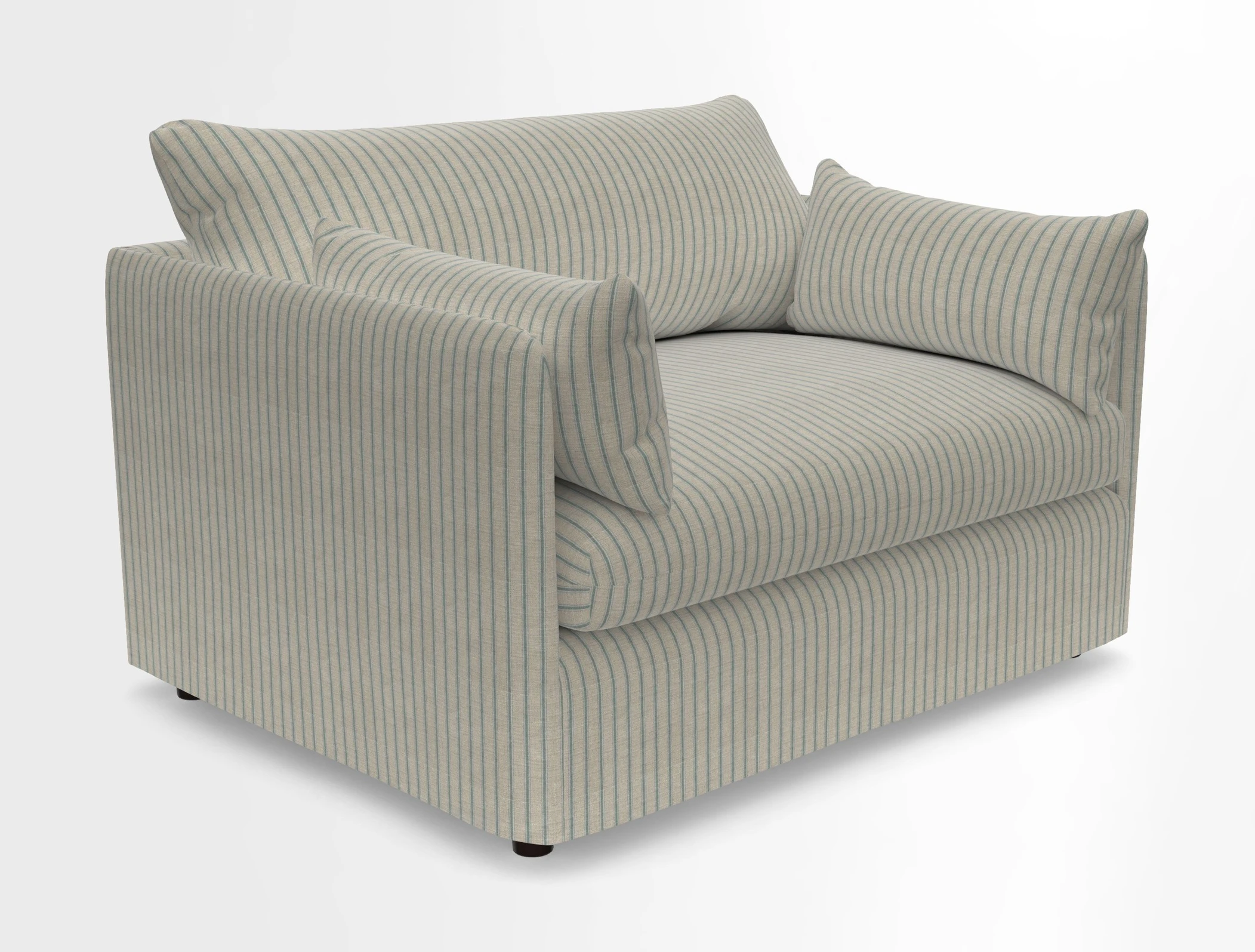 Madehurst Snuggler in Two Tone Plain Biscuit. Loose cover option available