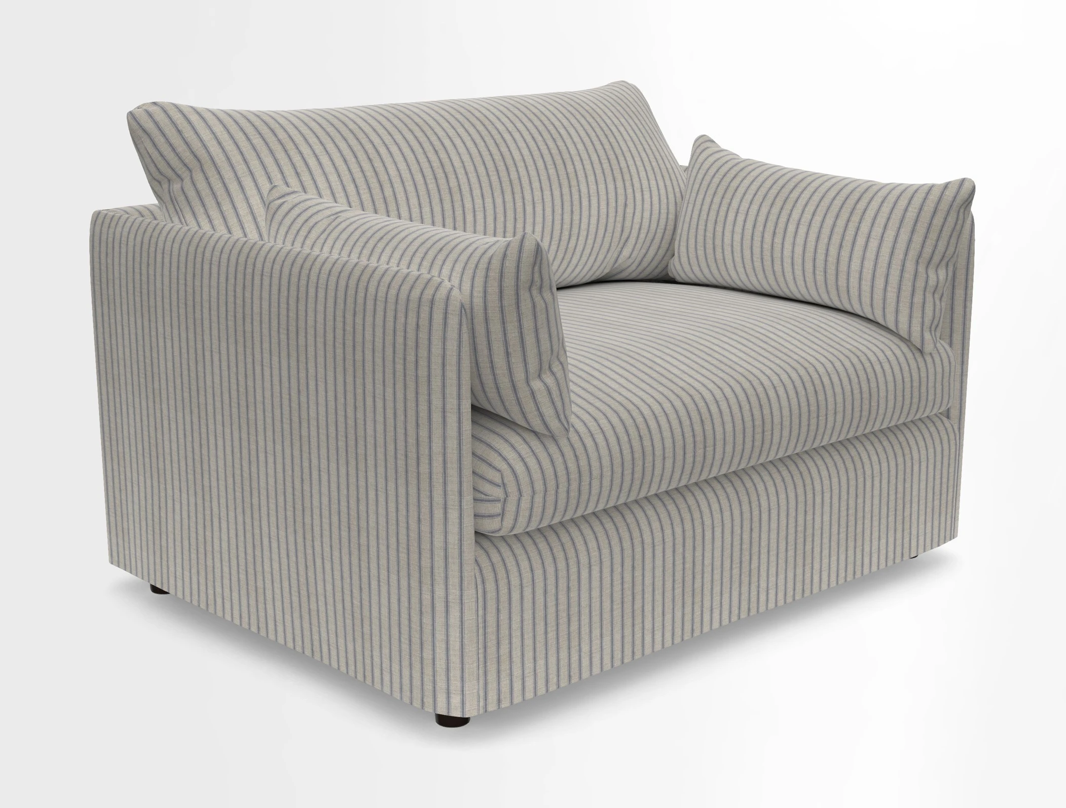Madehurst Snuggler in Two Tone Plain Biscuit. Loose cover option available