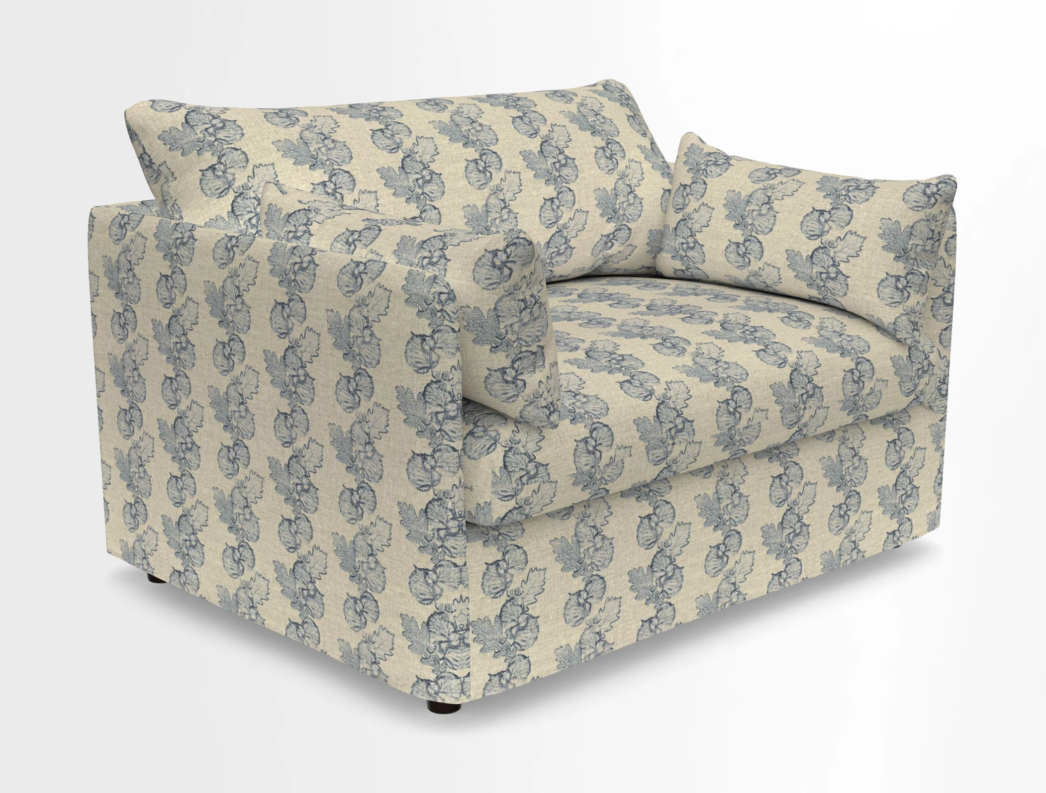 Madehurst Snuggler in Two Tone Plain Biscuit. Loose cover option available