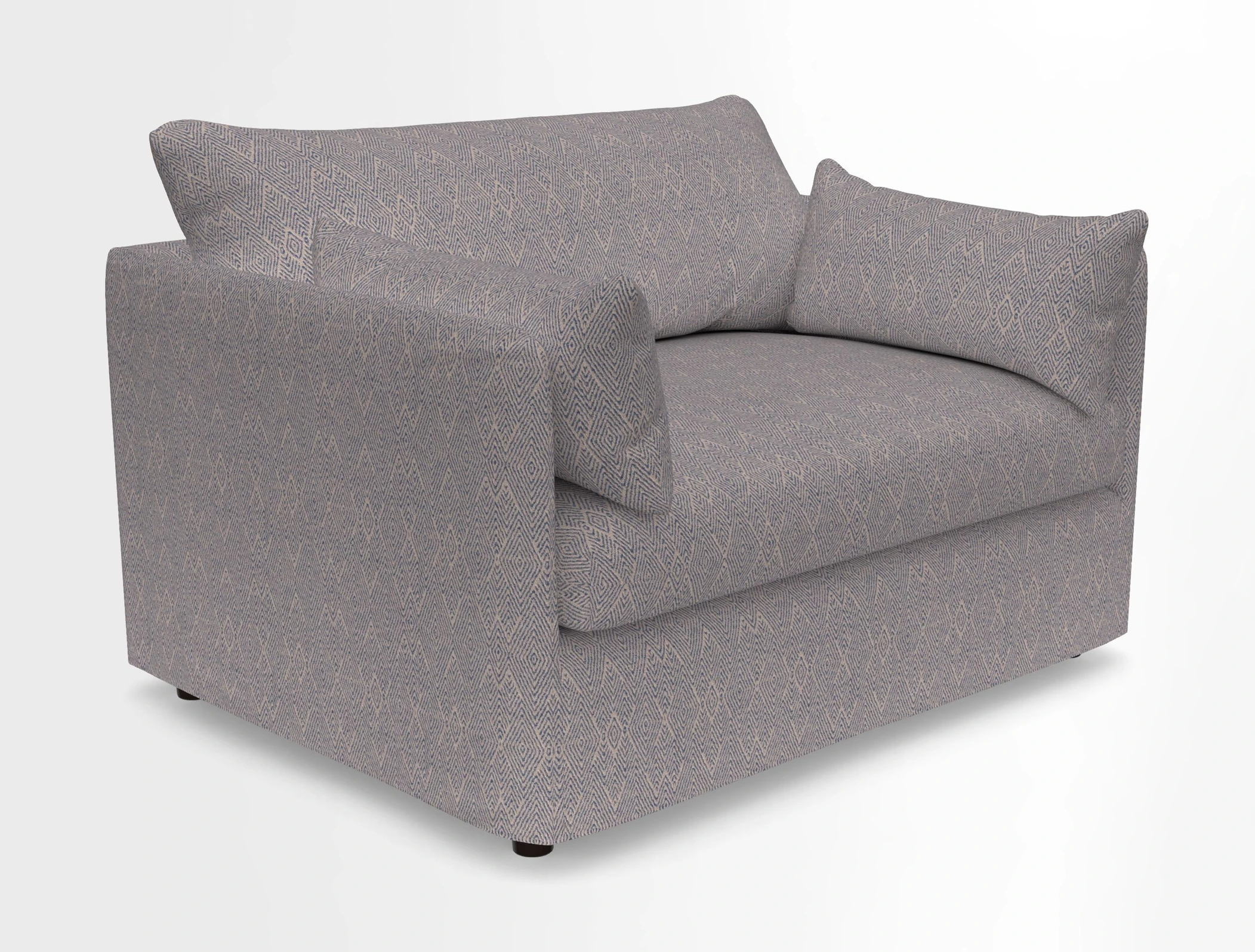 Madehurst Snuggler in Two Tone Plain Biscuit. Loose cover option available