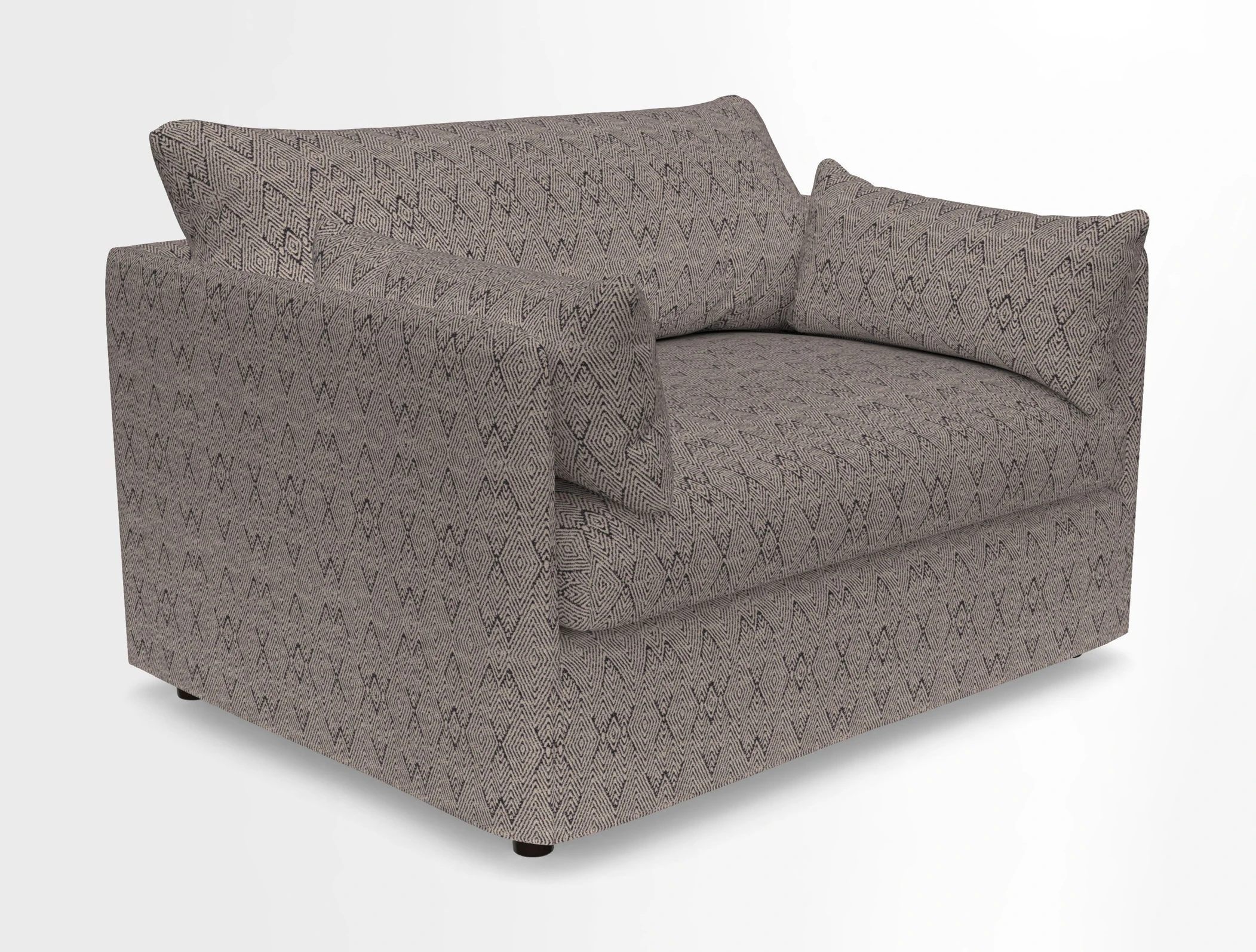 Madehurst Snuggler in Two Tone Plain Biscuit. Loose cover option available