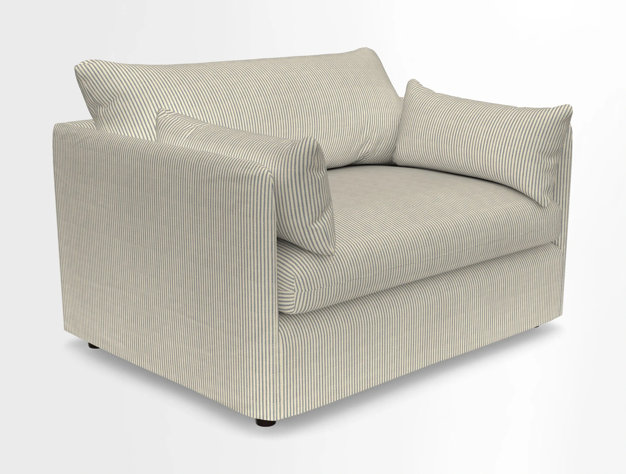 Madehurst Snuggler in Two Tone Plain Biscuit. Loose cover option available