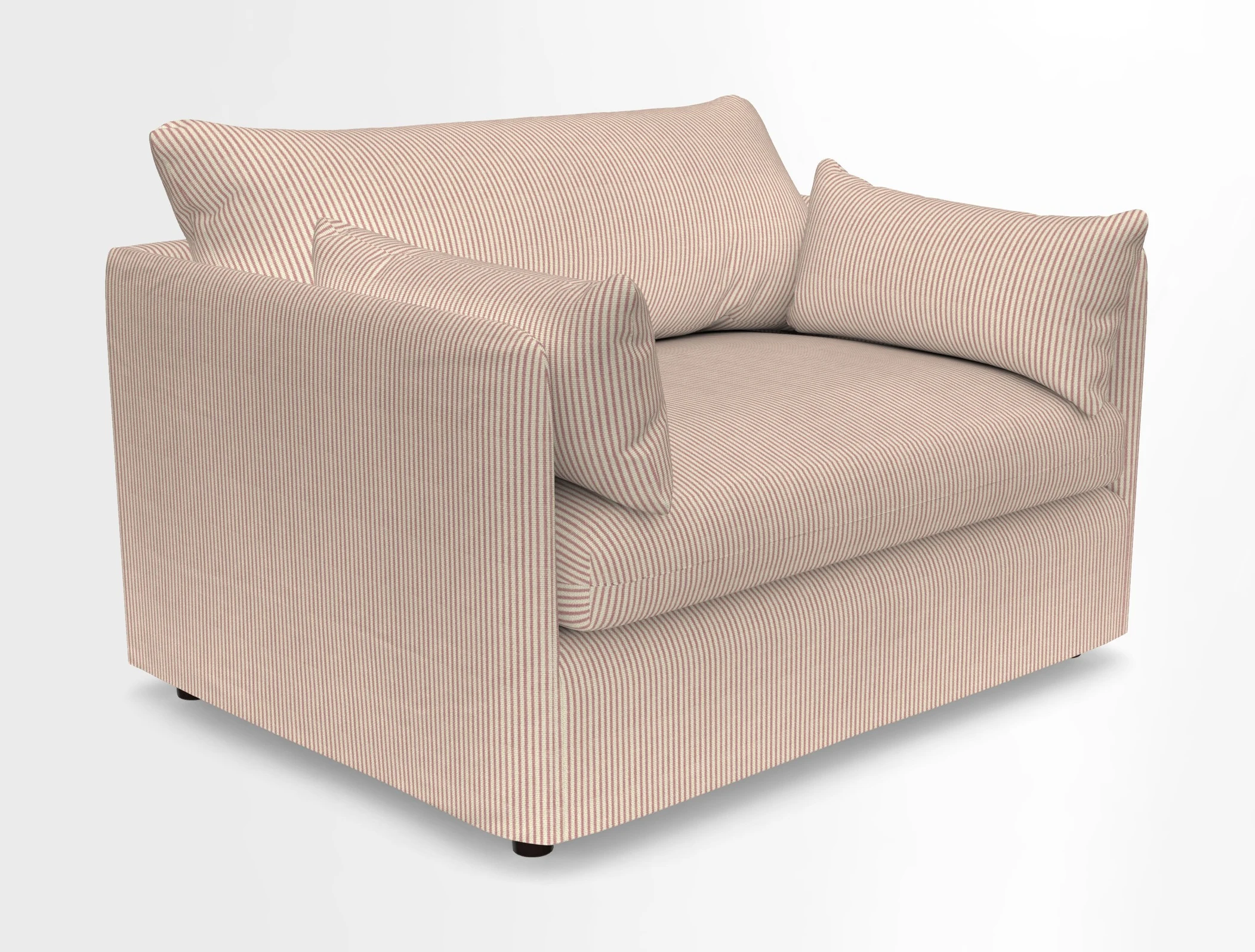 Madehurst Snuggler in Two Tone Plain Biscuit. Loose cover option available