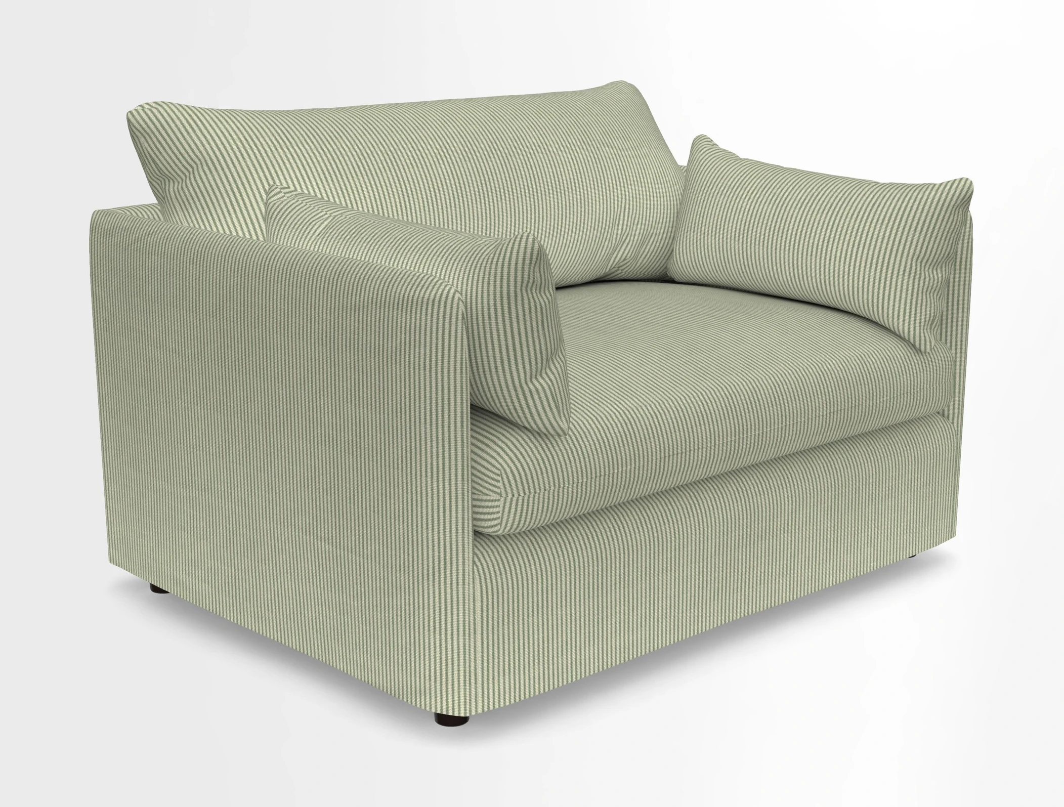 Madehurst Snuggler in Two Tone Plain Biscuit. Loose cover option available