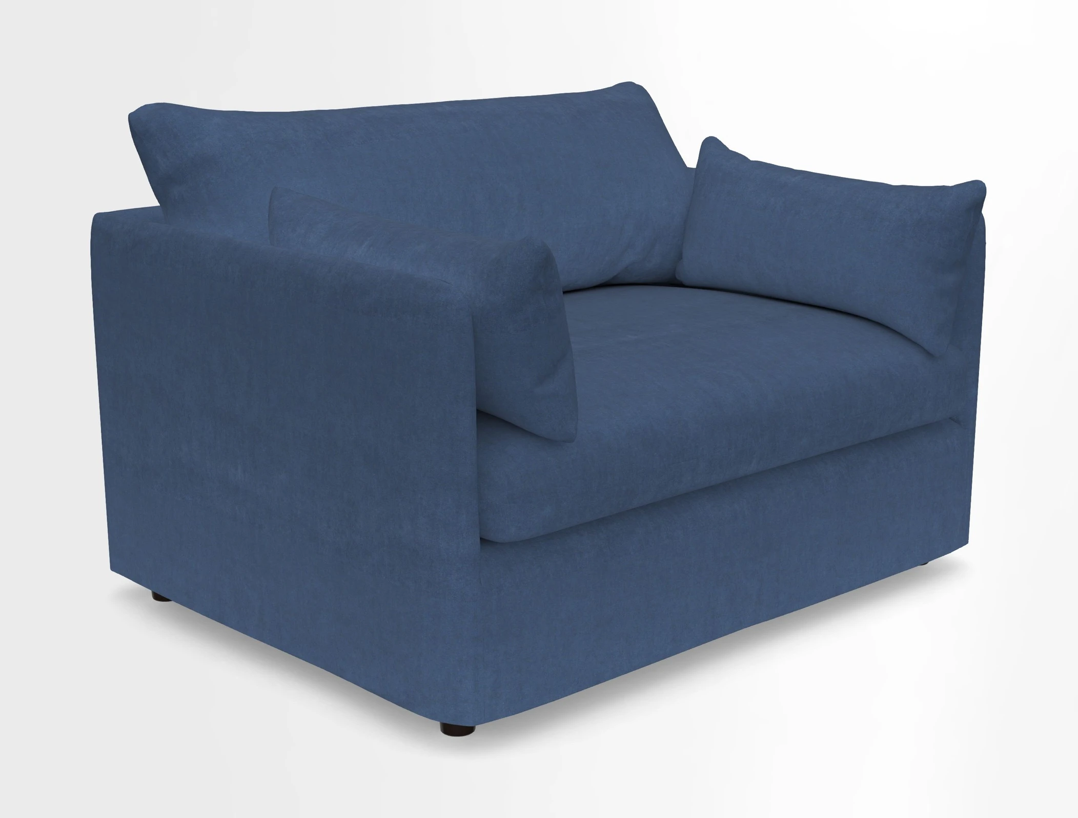 Madehurst Snuggler in Two Tone Plain Biscuit. Loose cover option available