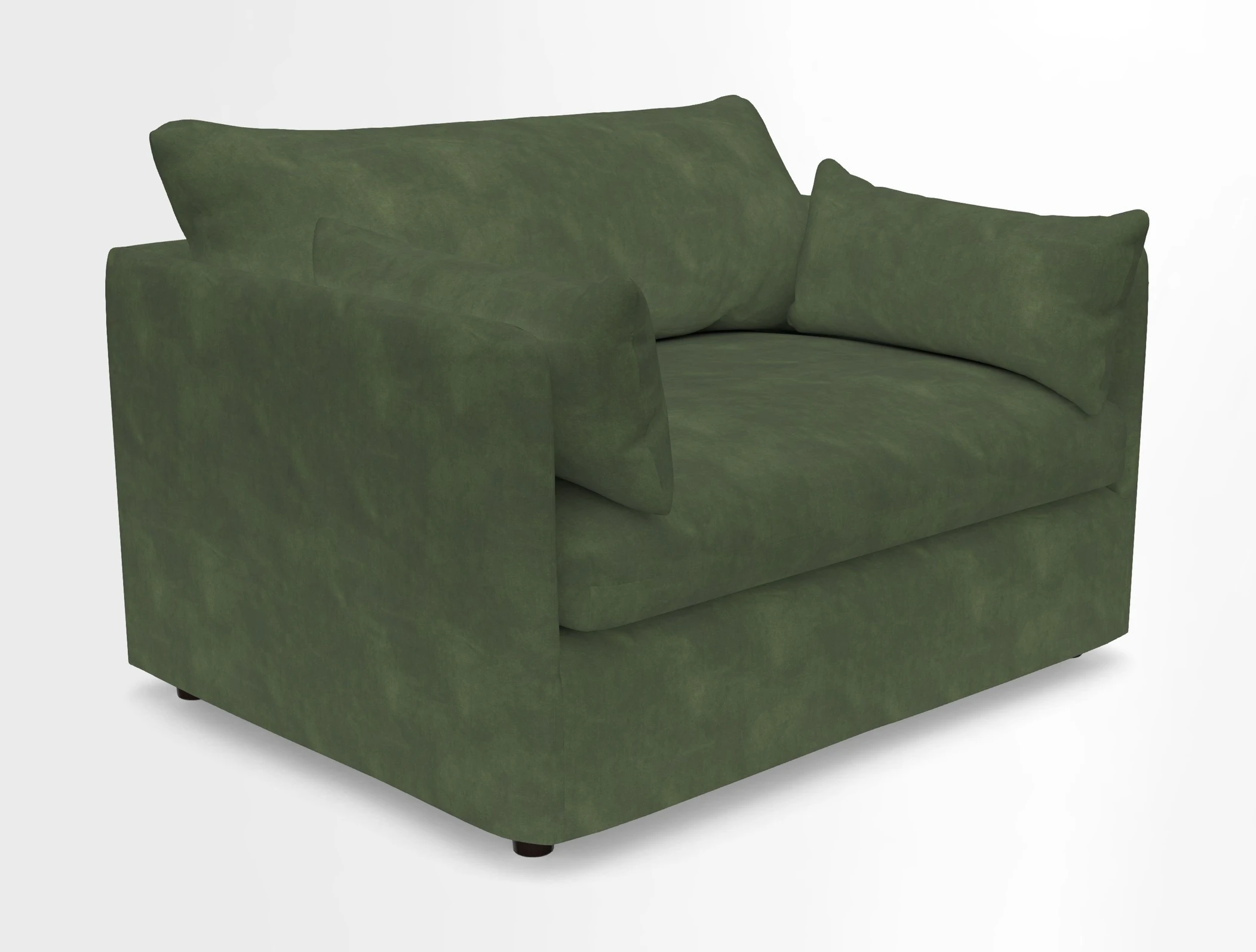 Madehurst Snuggler in Two Tone Plain Biscuit. Loose cover option available