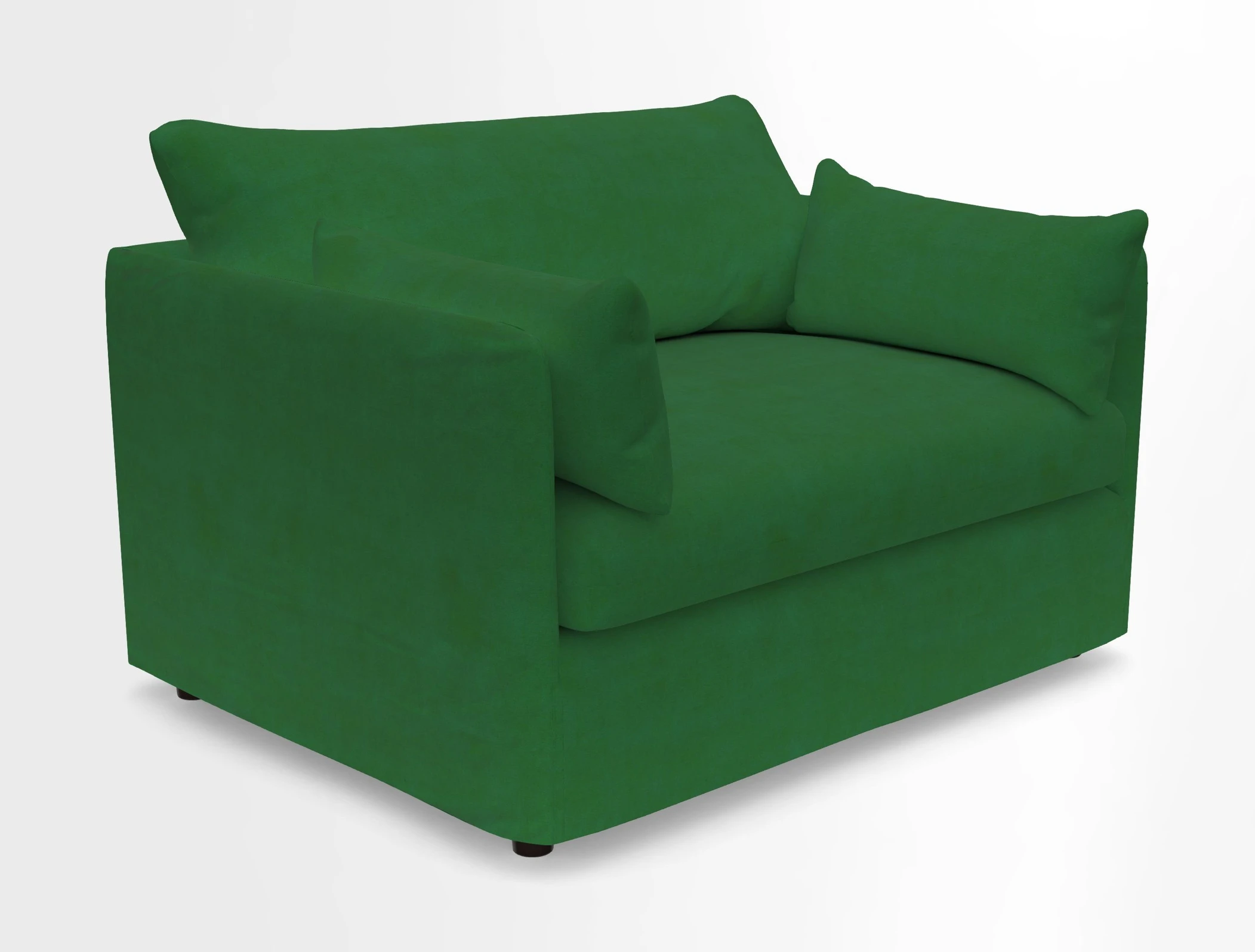 Madehurst Snuggler in Two Tone Plain Biscuit. Loose cover option available