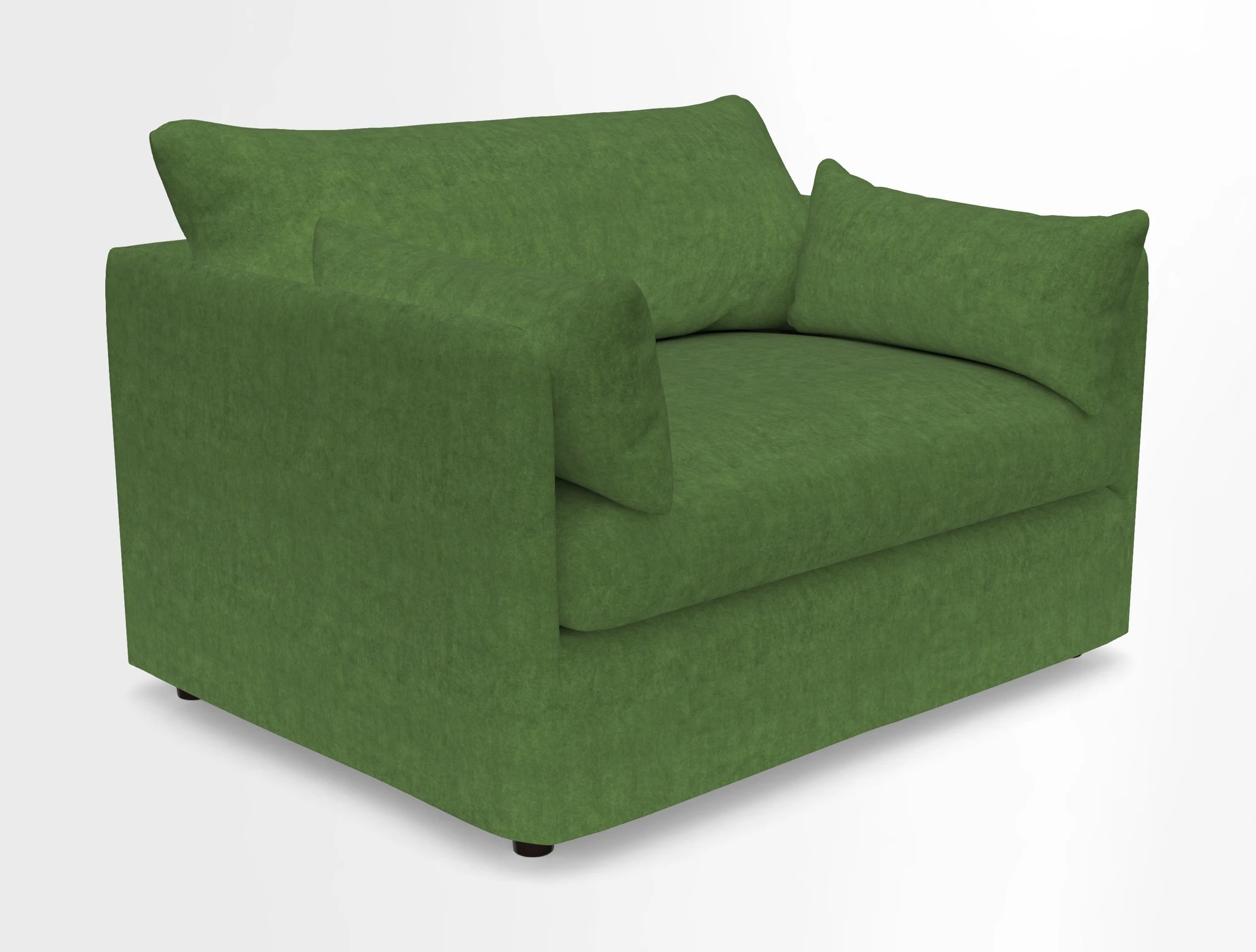 Madehurst Snuggler in Two Tone Plain Biscuit. Loose cover option available