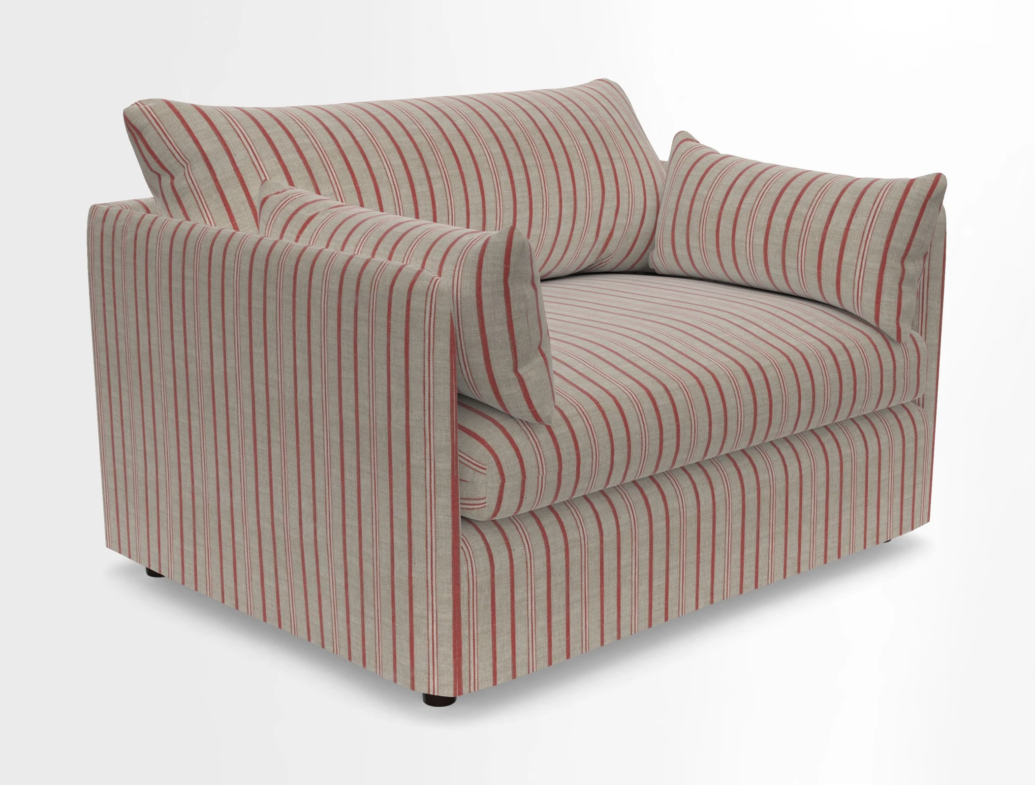 Madehurst Snuggler in Two Tone Plain Biscuit. Loose cover option available
