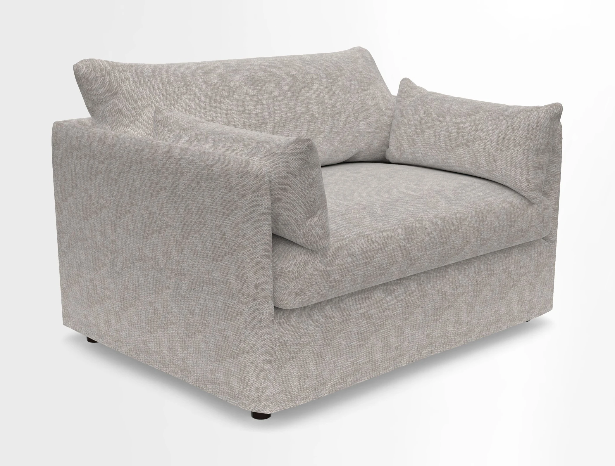 Madehurst Snuggler in Two Tone Plain Biscuit. Loose cover option available