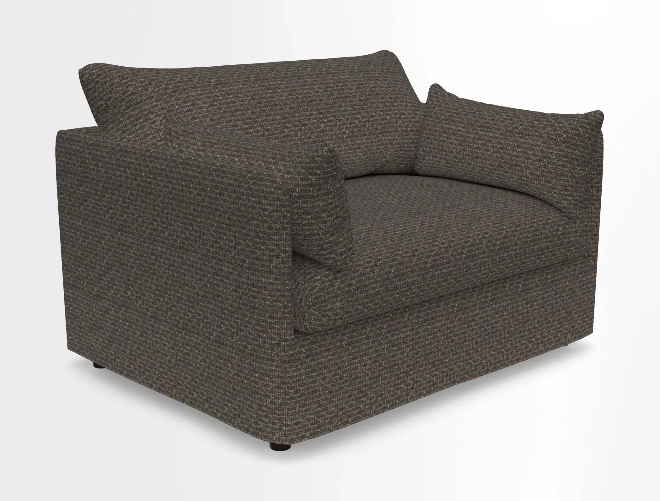 Madehurst Snuggler in Two Tone Plain Biscuit. Loose cover option available