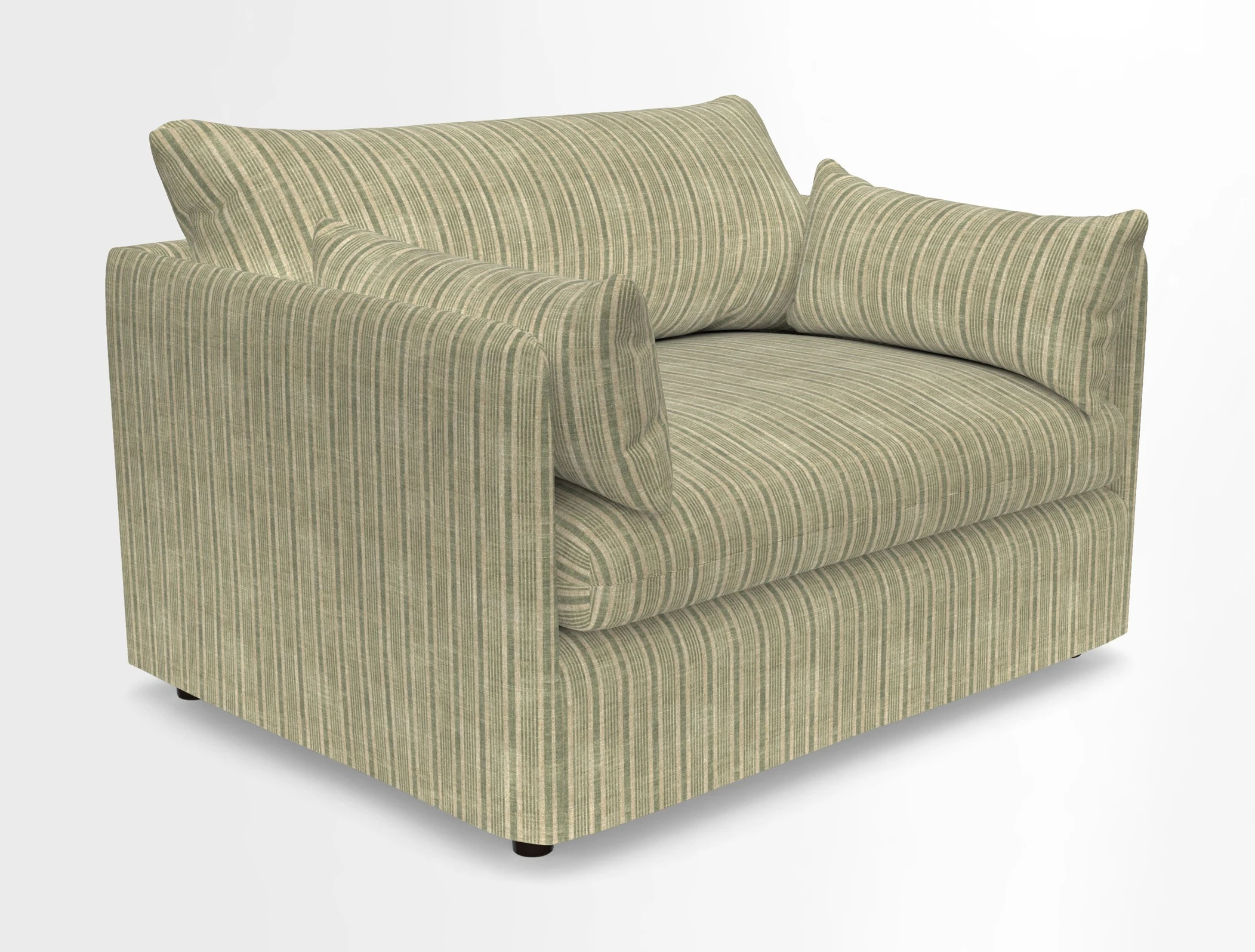 Madehurst Snuggler in Two Tone Plain Biscuit. Loose cover option available