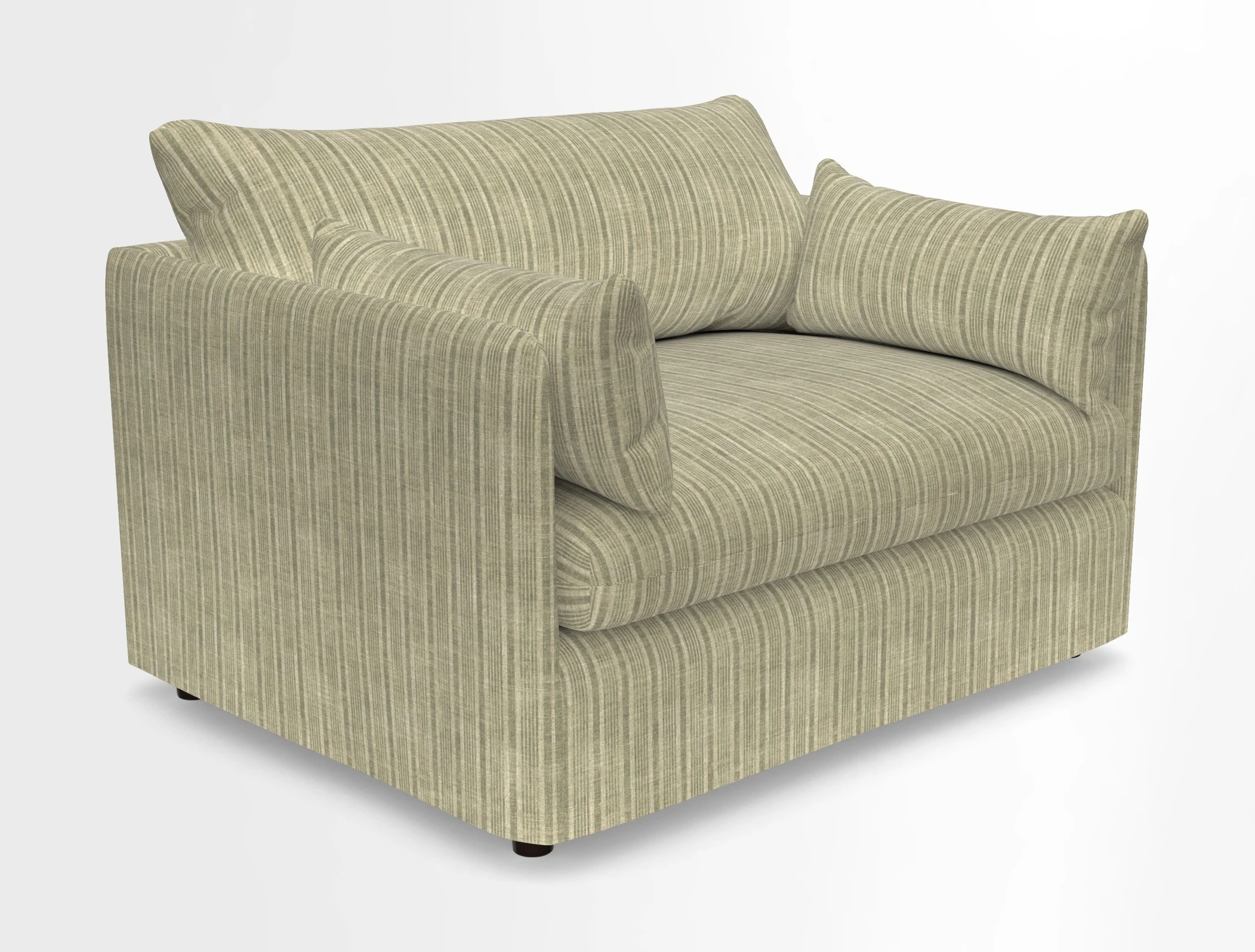 Madehurst Snuggler in Two Tone Plain Biscuit. Loose cover option available