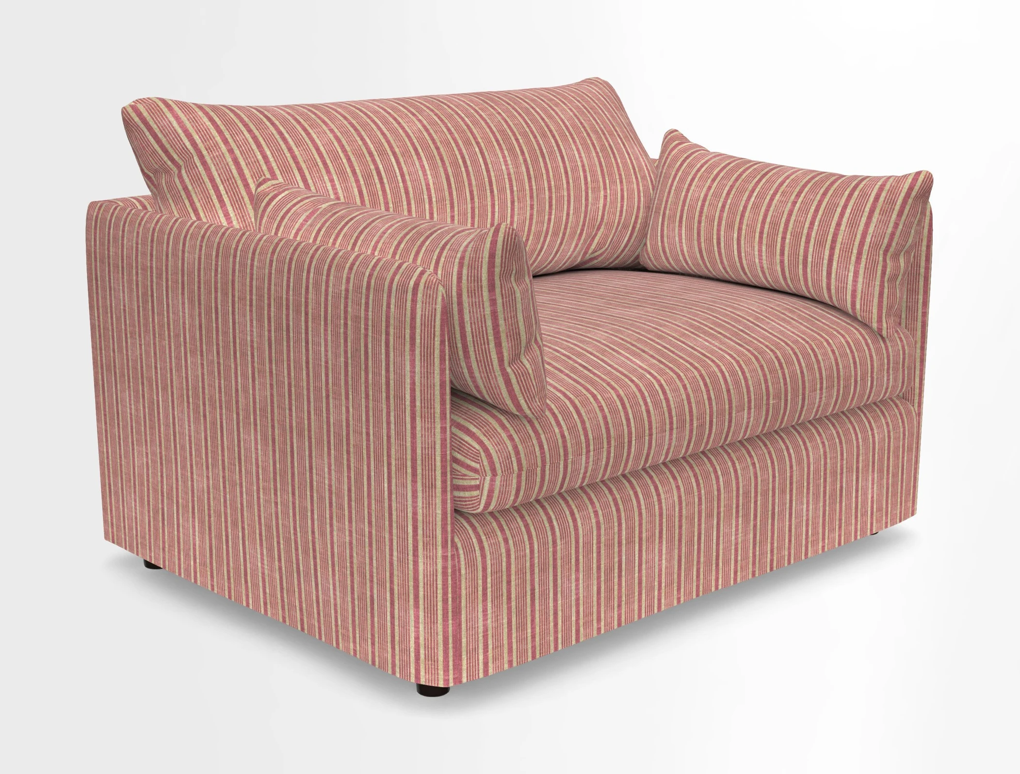 Madehurst Snuggler in Two Tone Plain Biscuit. Loose cover option available