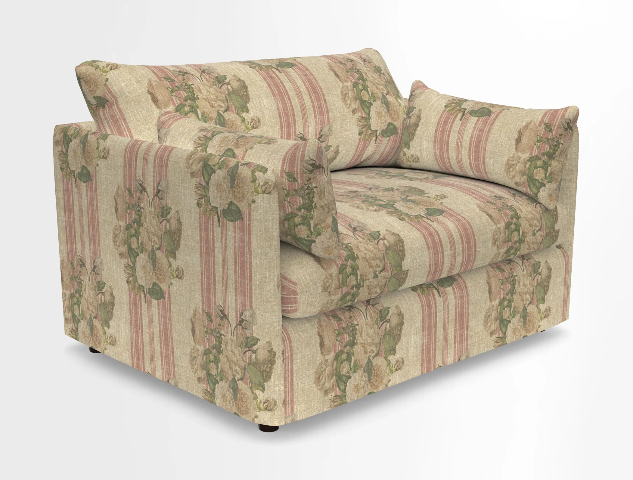 Madehurst Snuggler in Two Tone Plain Biscuit. Loose cover option available