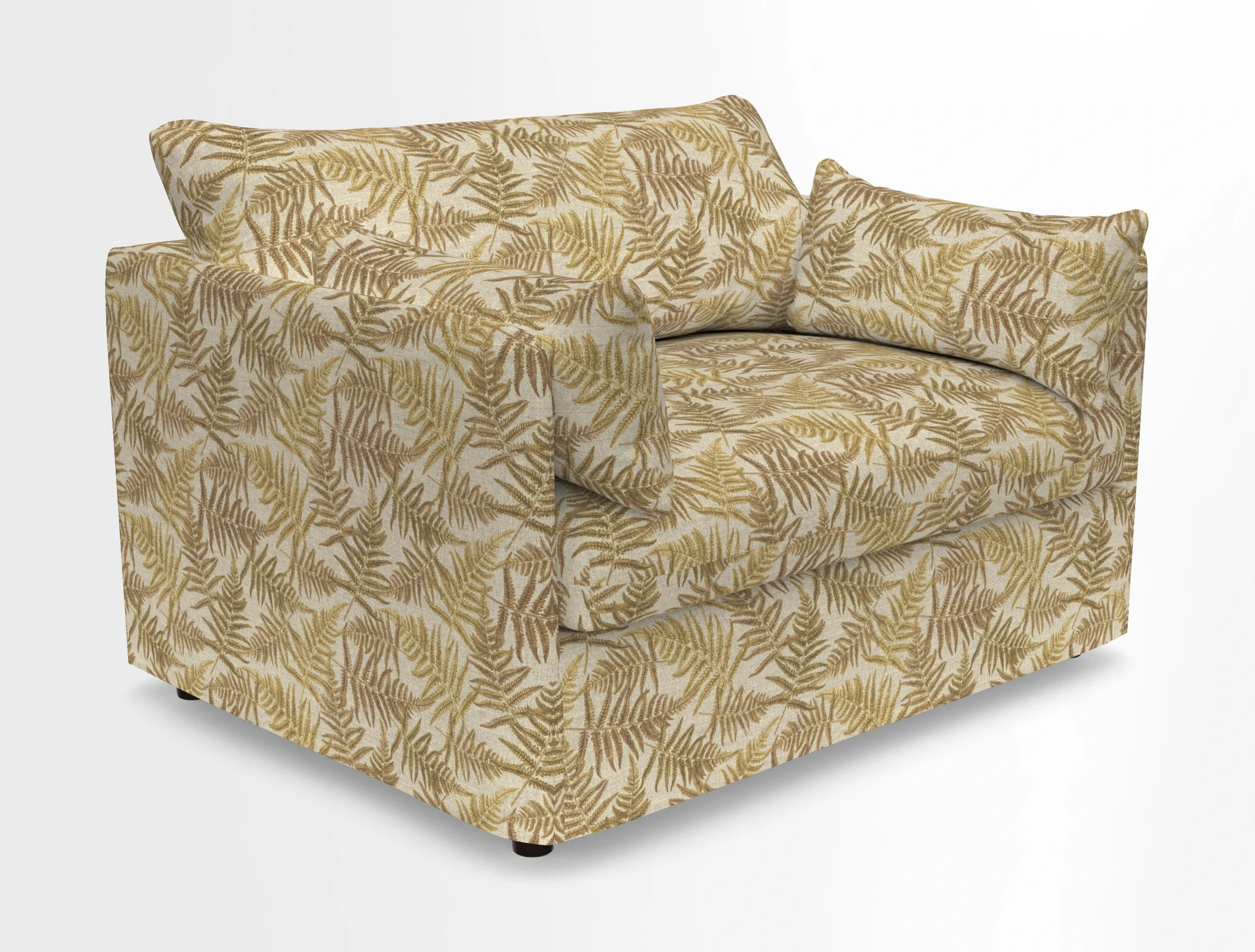 Madehurst Snuggler in Two Tone Plain Biscuit. Loose cover option available