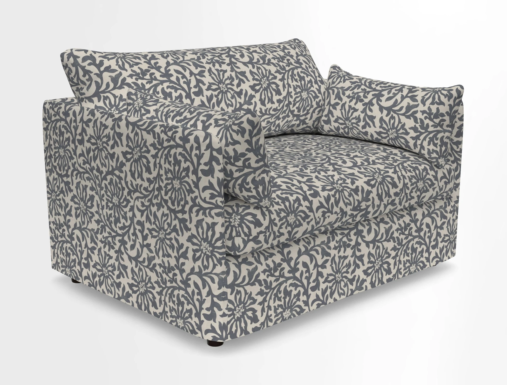 Madehurst Snuggler in Two Tone Plain Biscuit. Loose cover option available