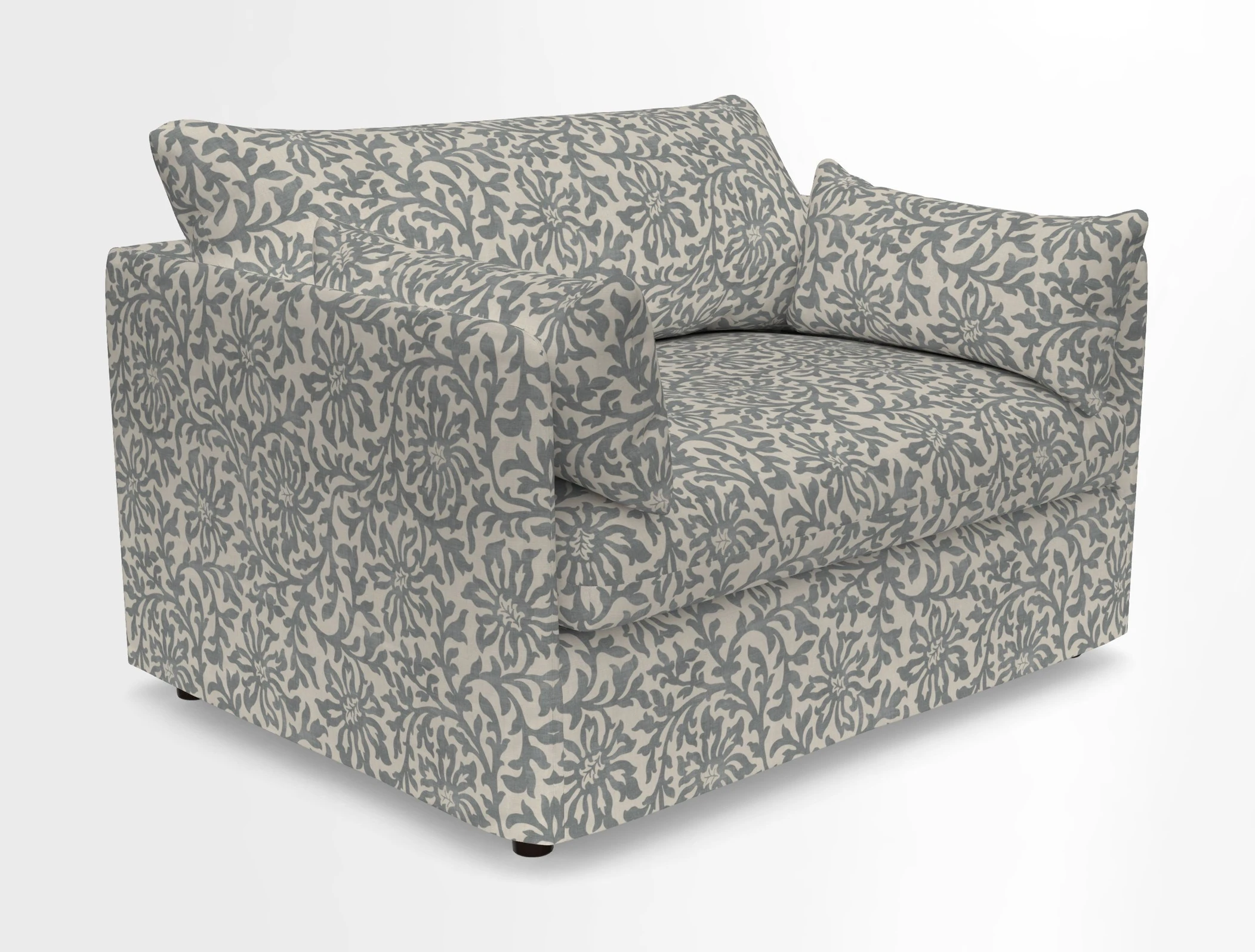 Madehurst Snuggler in Two Tone Plain Biscuit. Loose cover option available