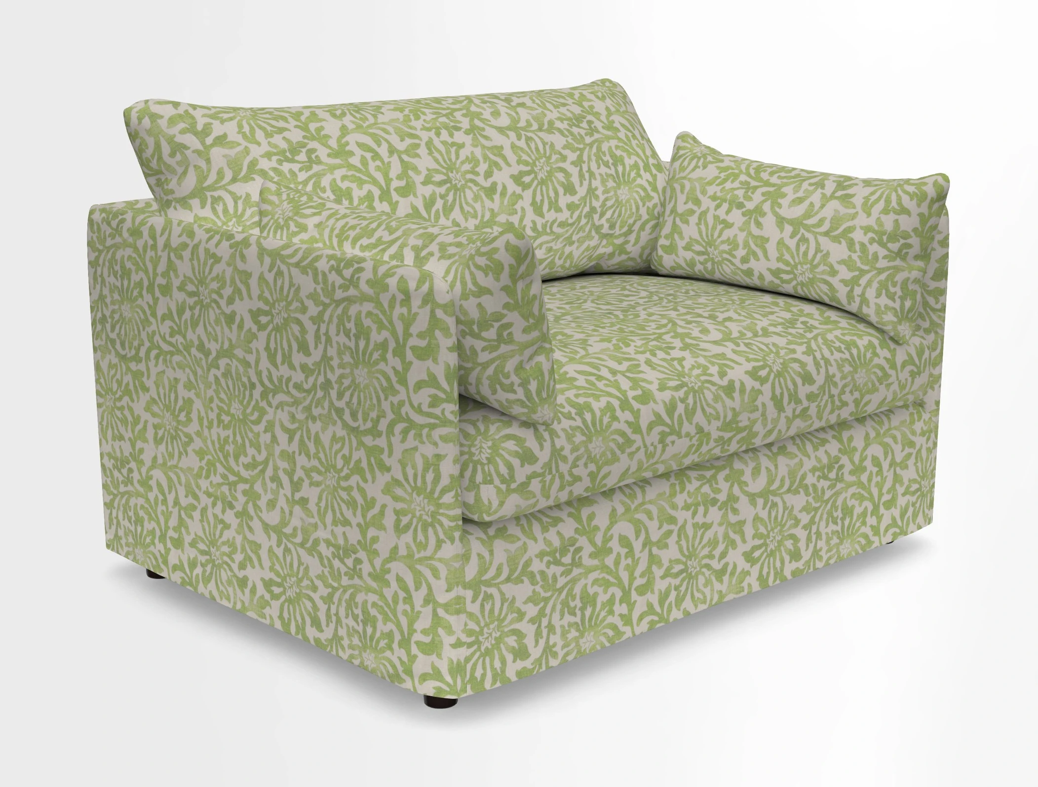 Madehurst Snuggler in Two Tone Plain Biscuit. Loose cover option available
