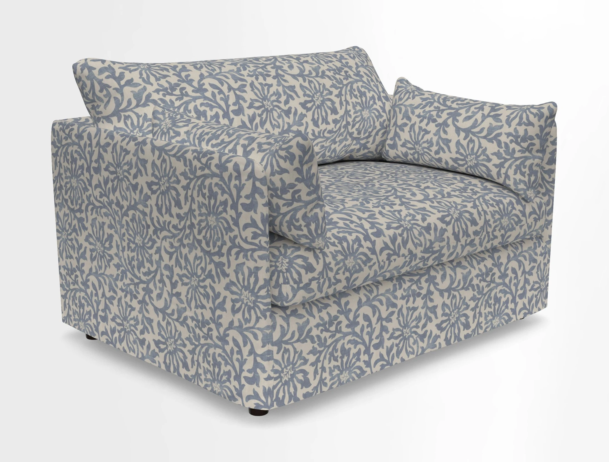 Madehurst Snuggler in Two Tone Plain Biscuit. Loose cover option available