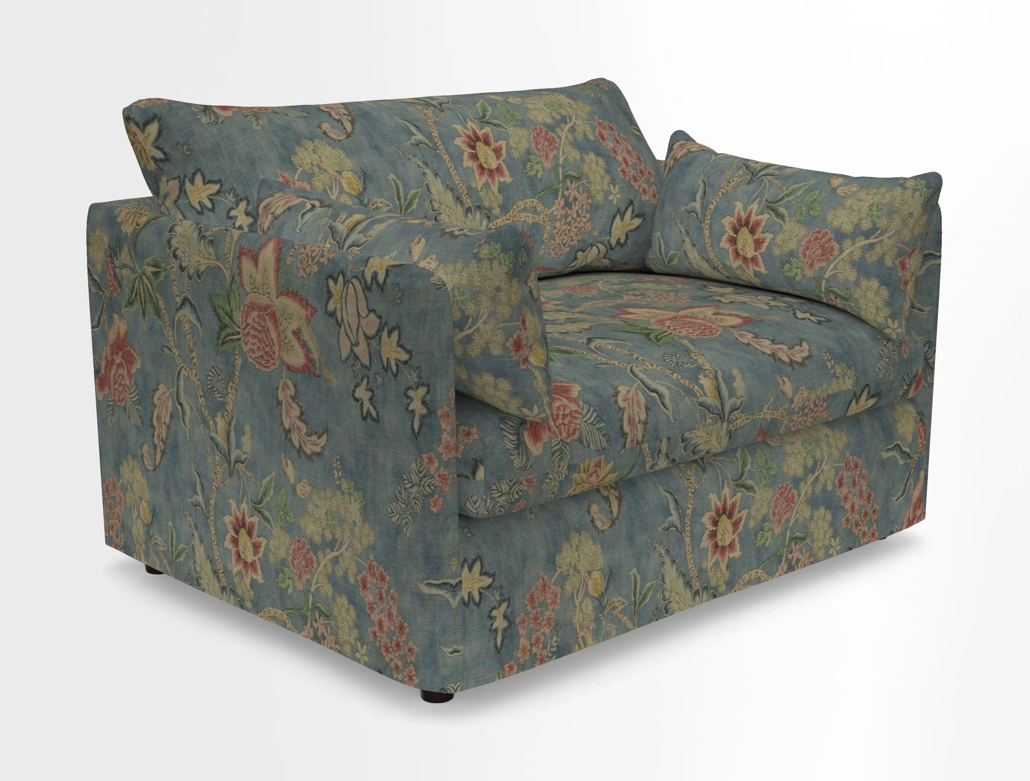 Madehurst Snuggler in Two Tone Plain Biscuit. Loose cover option available