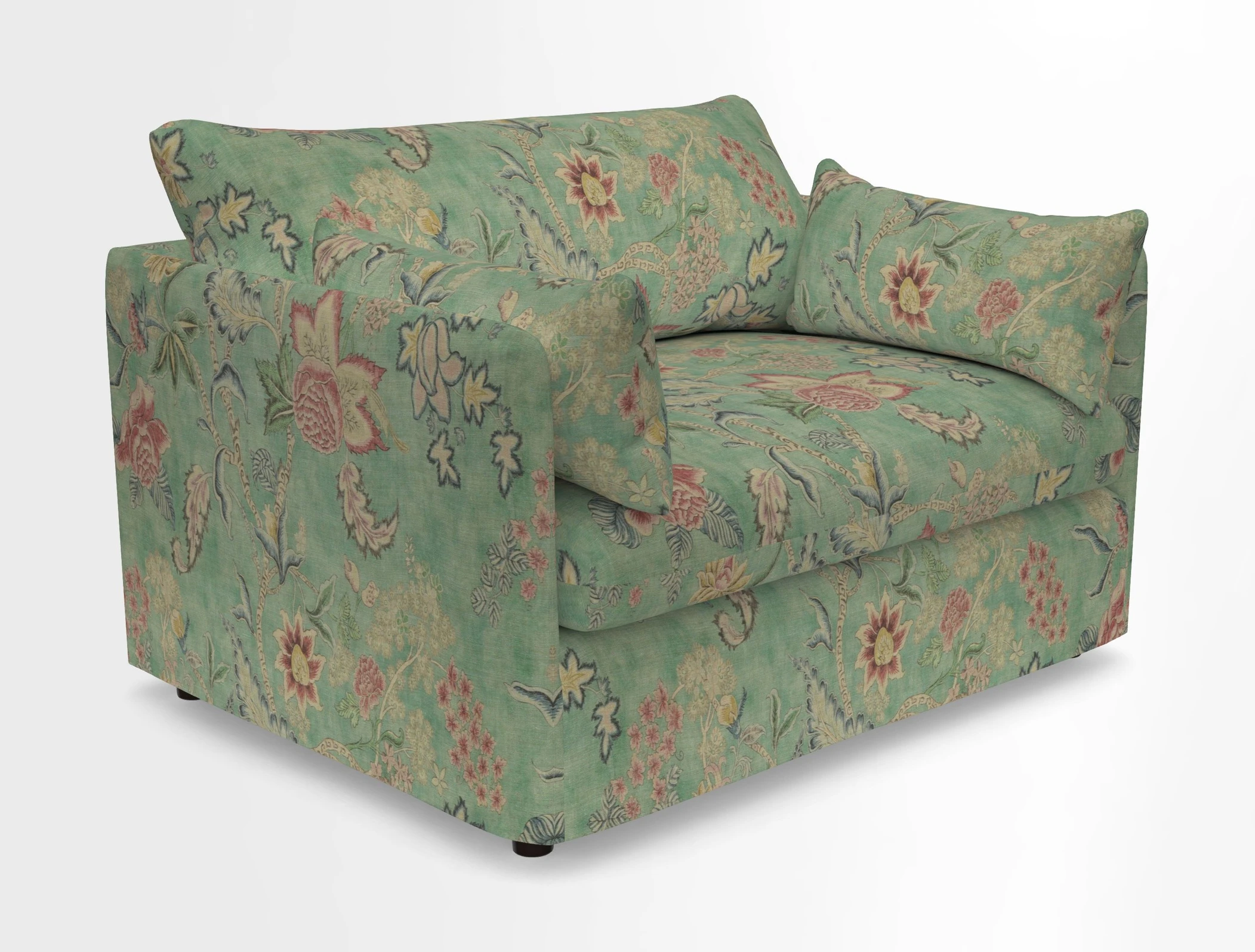 Madehurst Snuggler in Two Tone Plain Biscuit. Loose cover option available