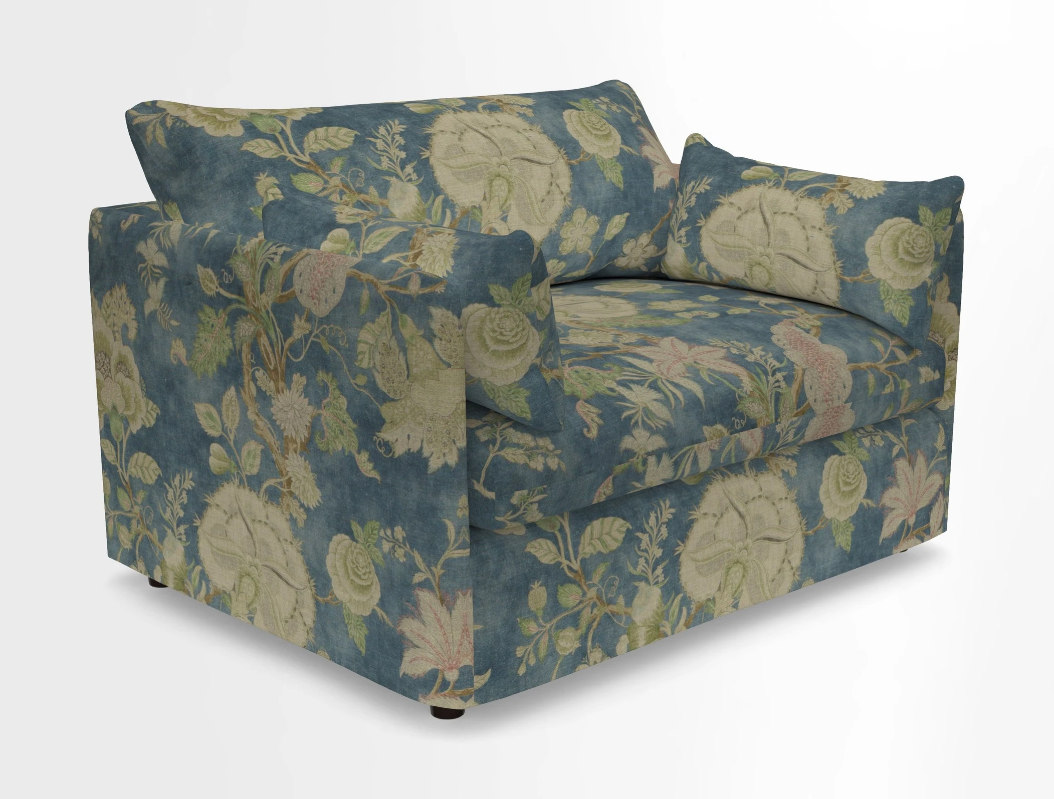 Madehurst Snuggler in Two Tone Plain Biscuit. Loose cover option available