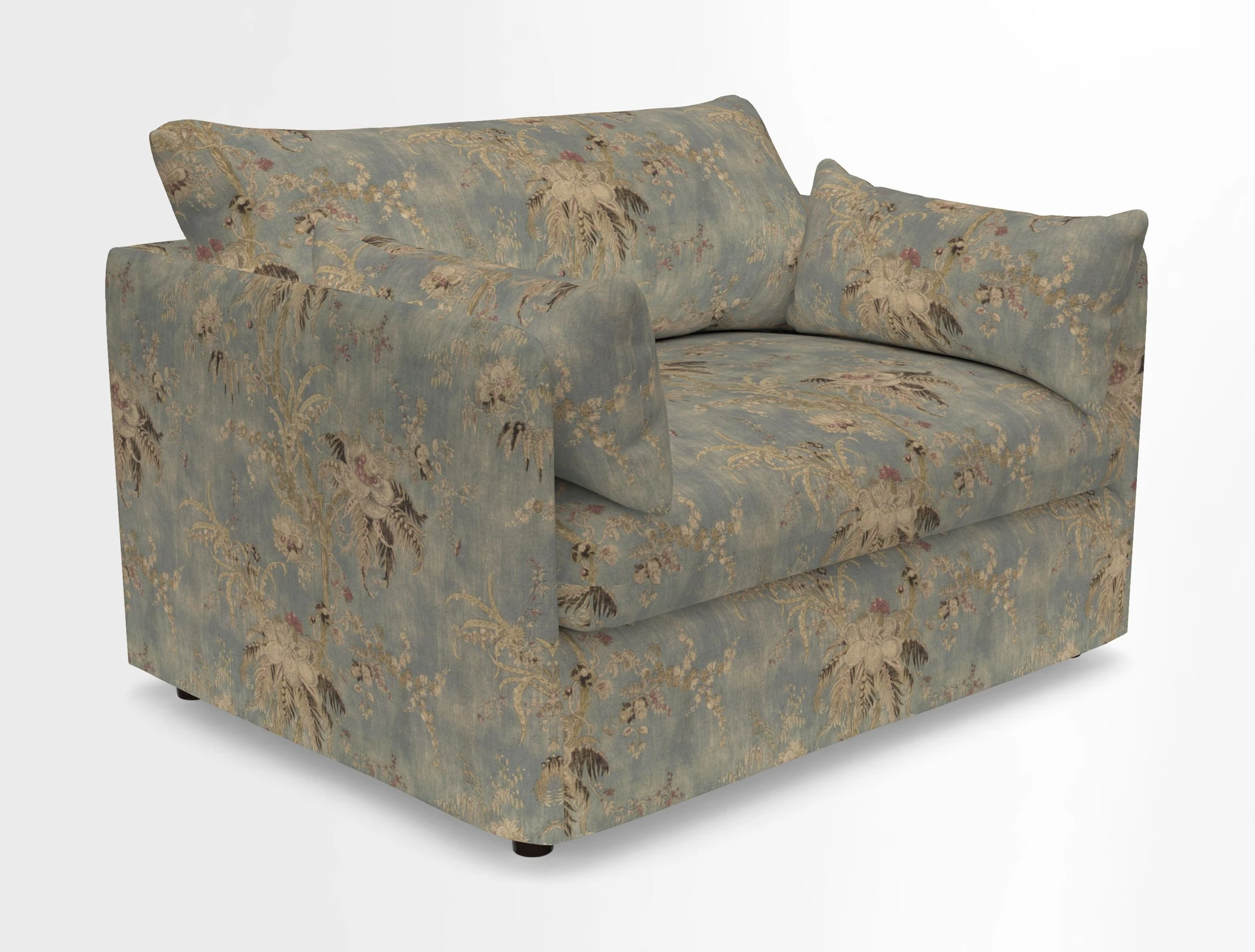 Madehurst Snuggler in Two Tone Plain Biscuit. Loose cover option available