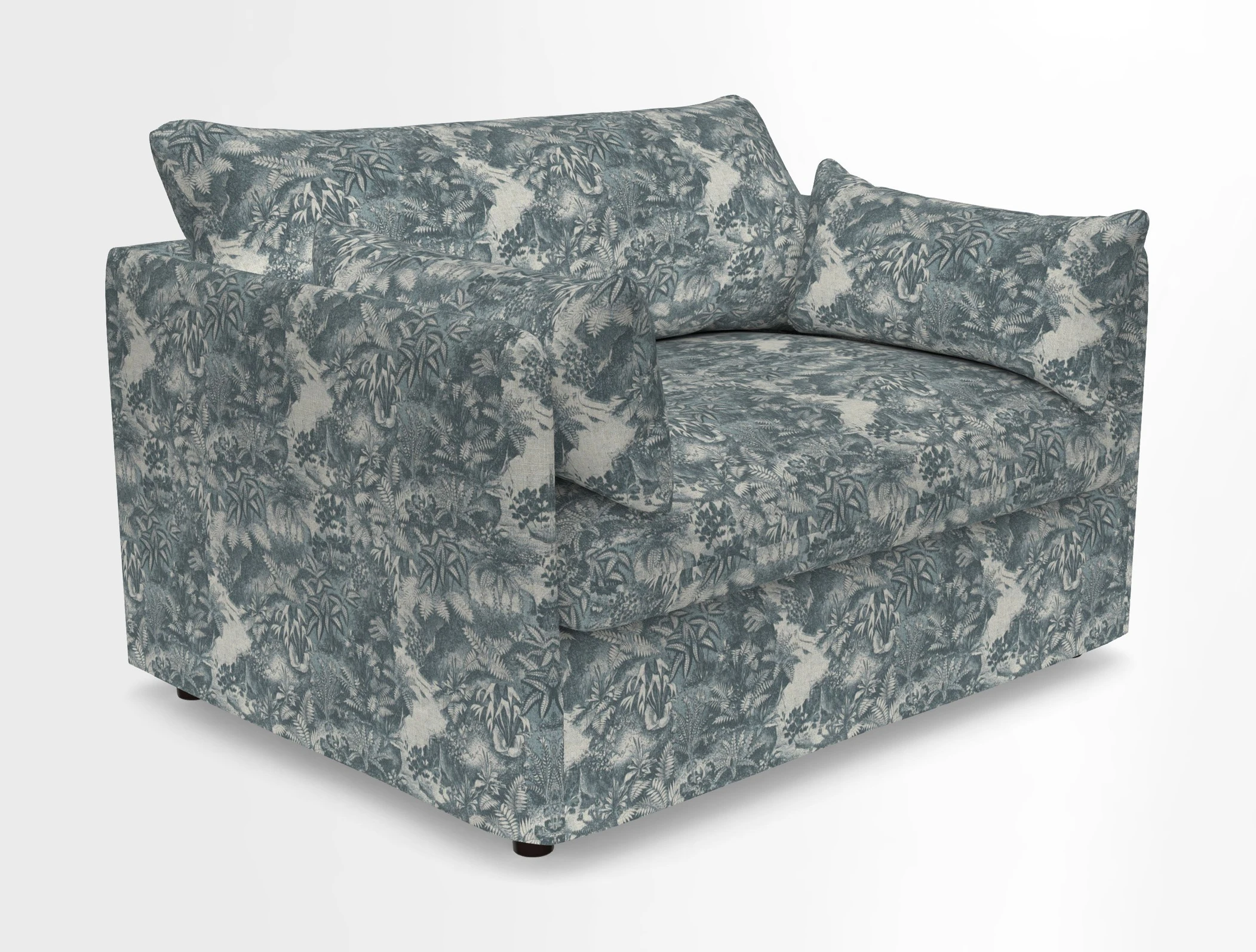 Madehurst Snuggler in Two Tone Plain Biscuit. Loose cover option available
