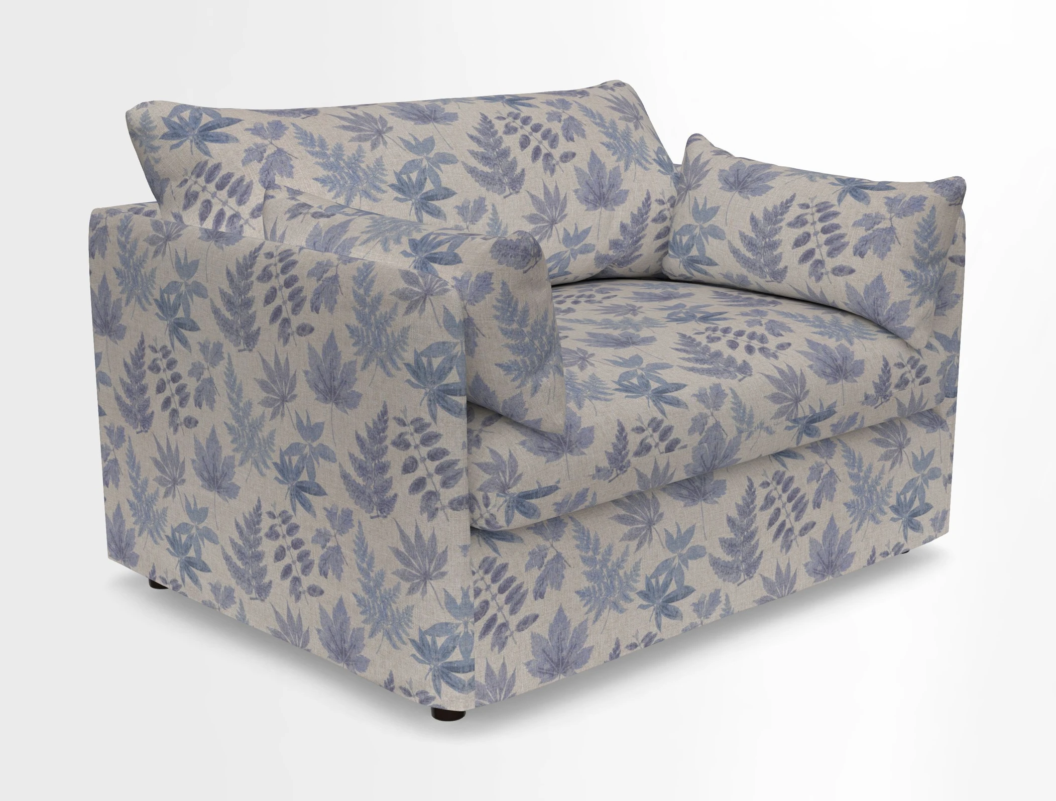 Madehurst Snuggler in Two Tone Plain Biscuit. Loose cover option available