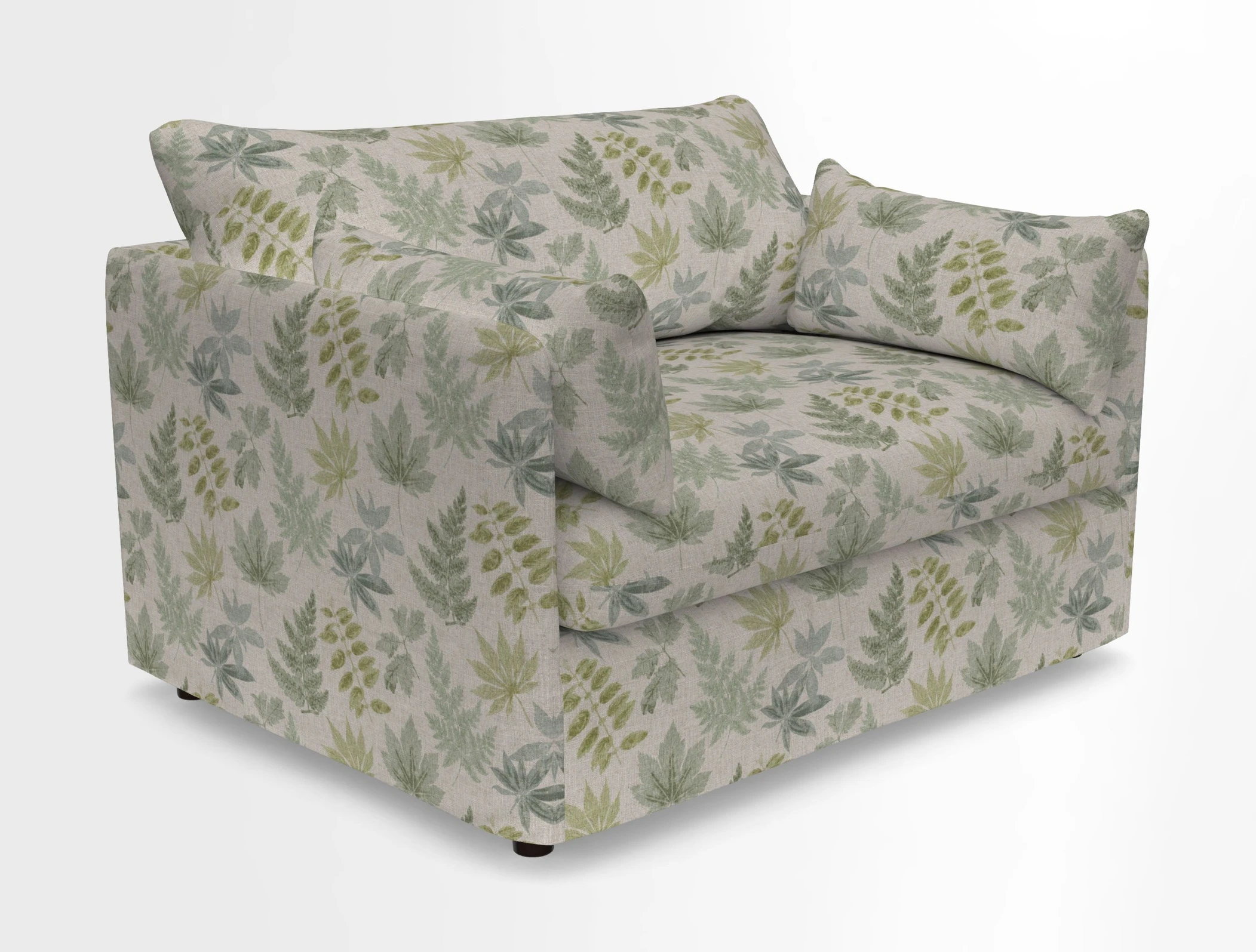 Madehurst Snuggler in Two Tone Plain Biscuit. Loose cover option available
