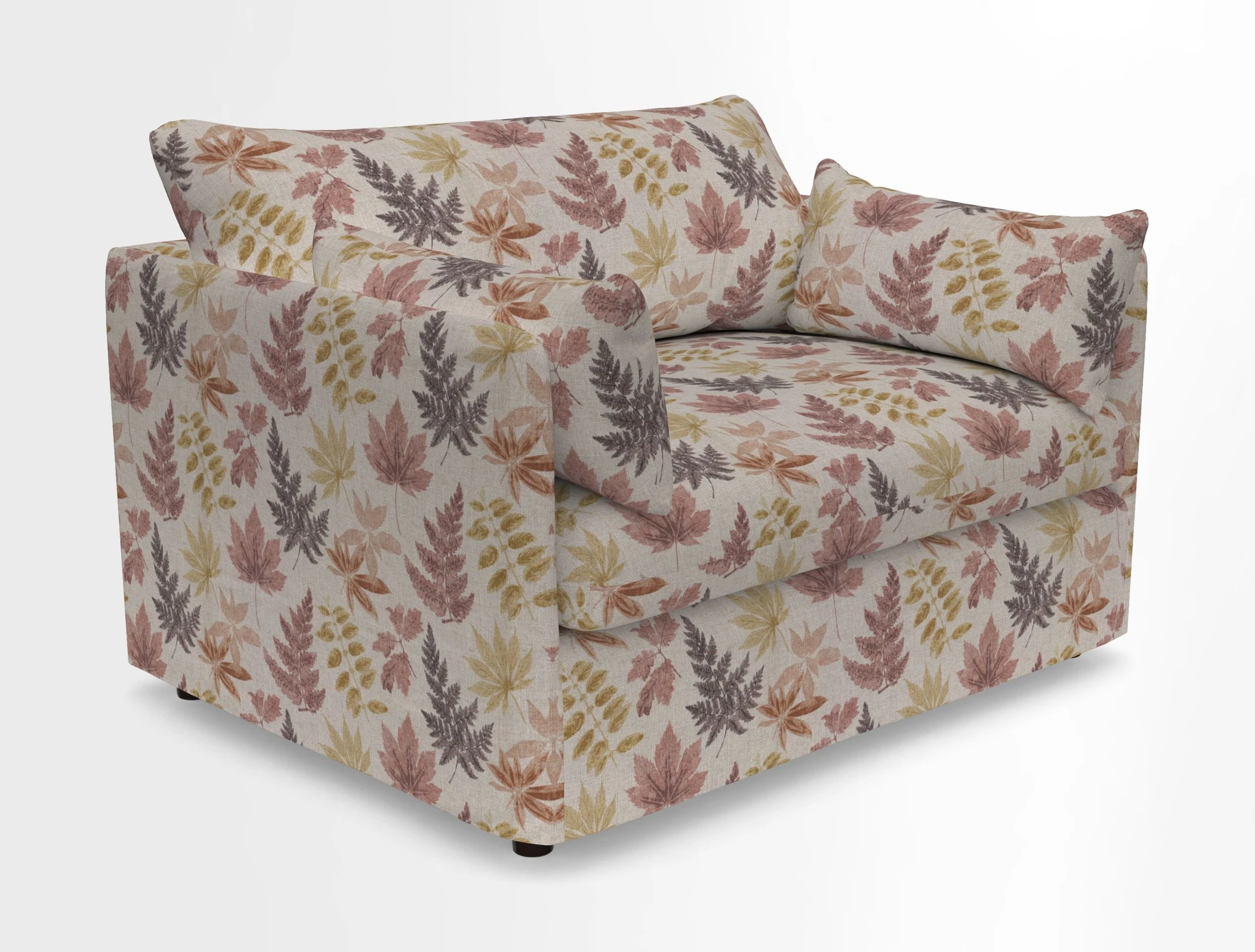 Madehurst Snuggler in Two Tone Plain Biscuit. Loose cover option available
