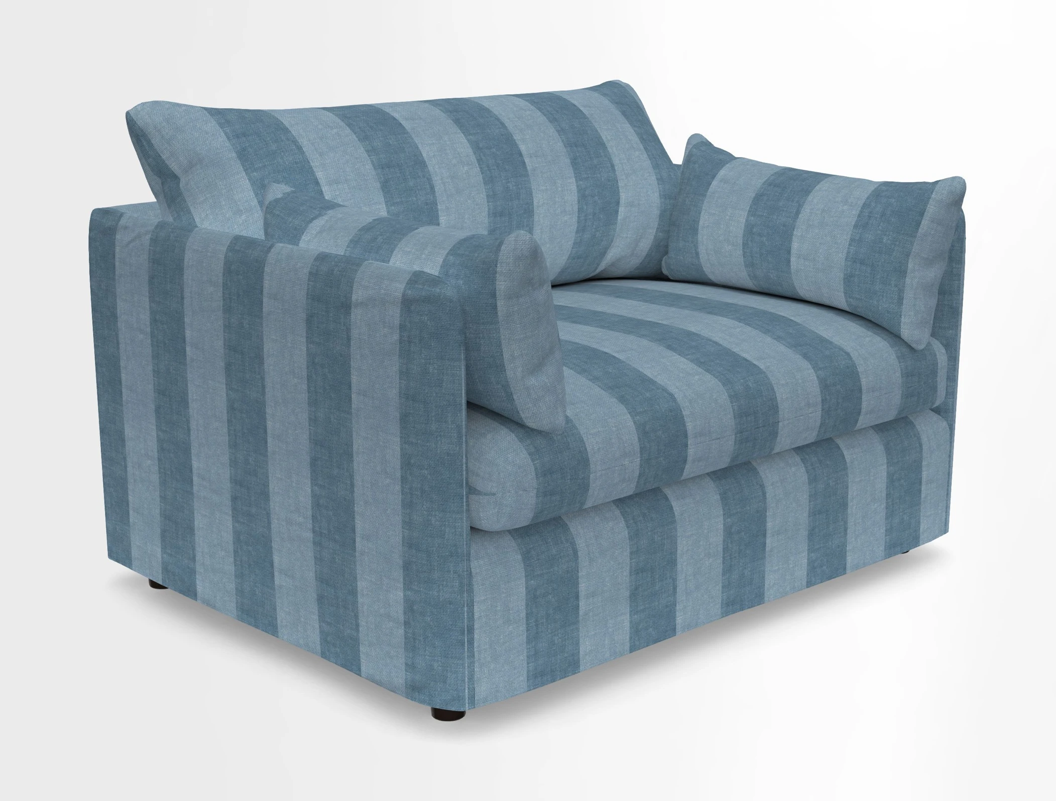 Madehurst Snuggler in Two Tone Plain Biscuit. Loose cover option available