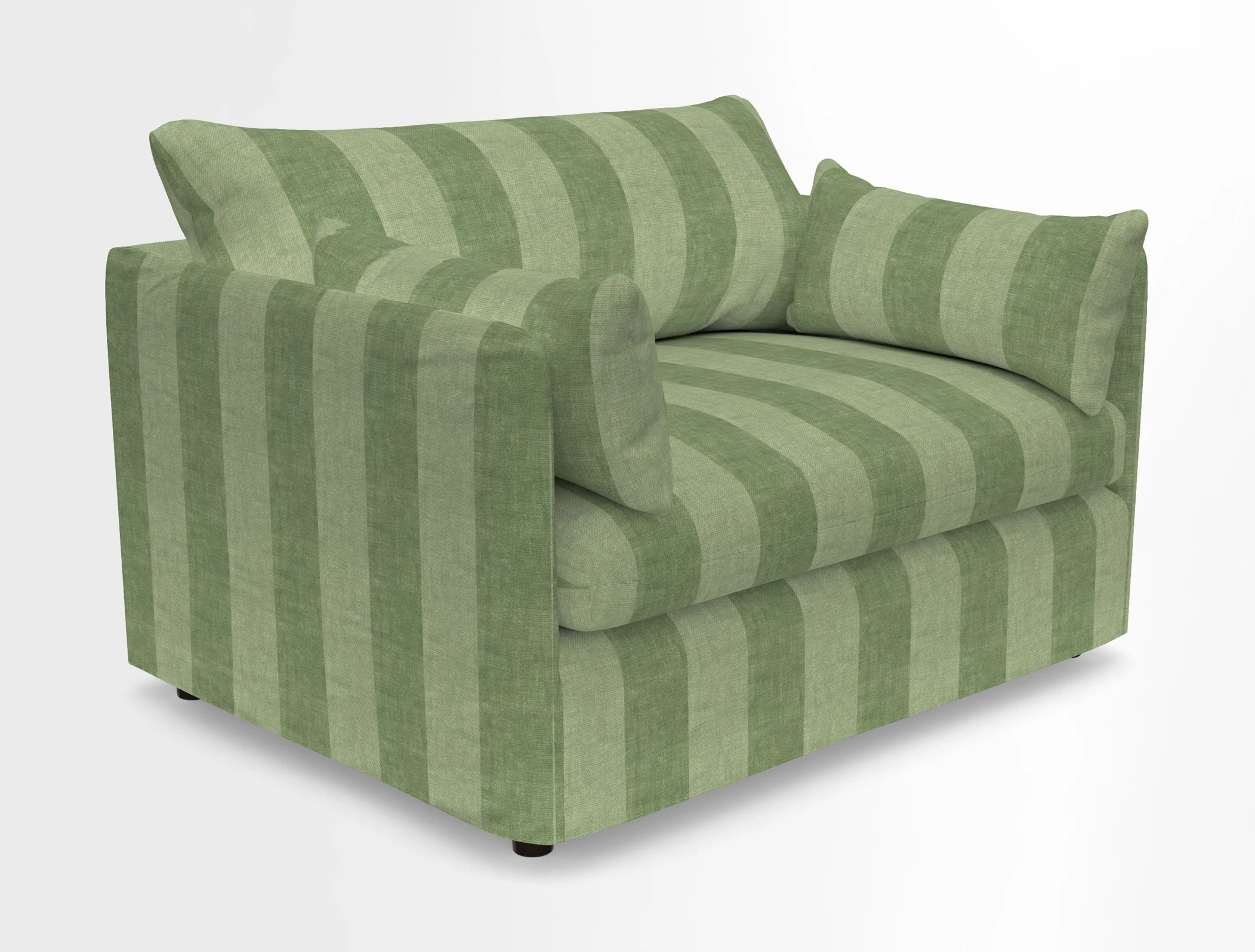 Madehurst Snuggler in Two Tone Plain Biscuit. Loose cover option available