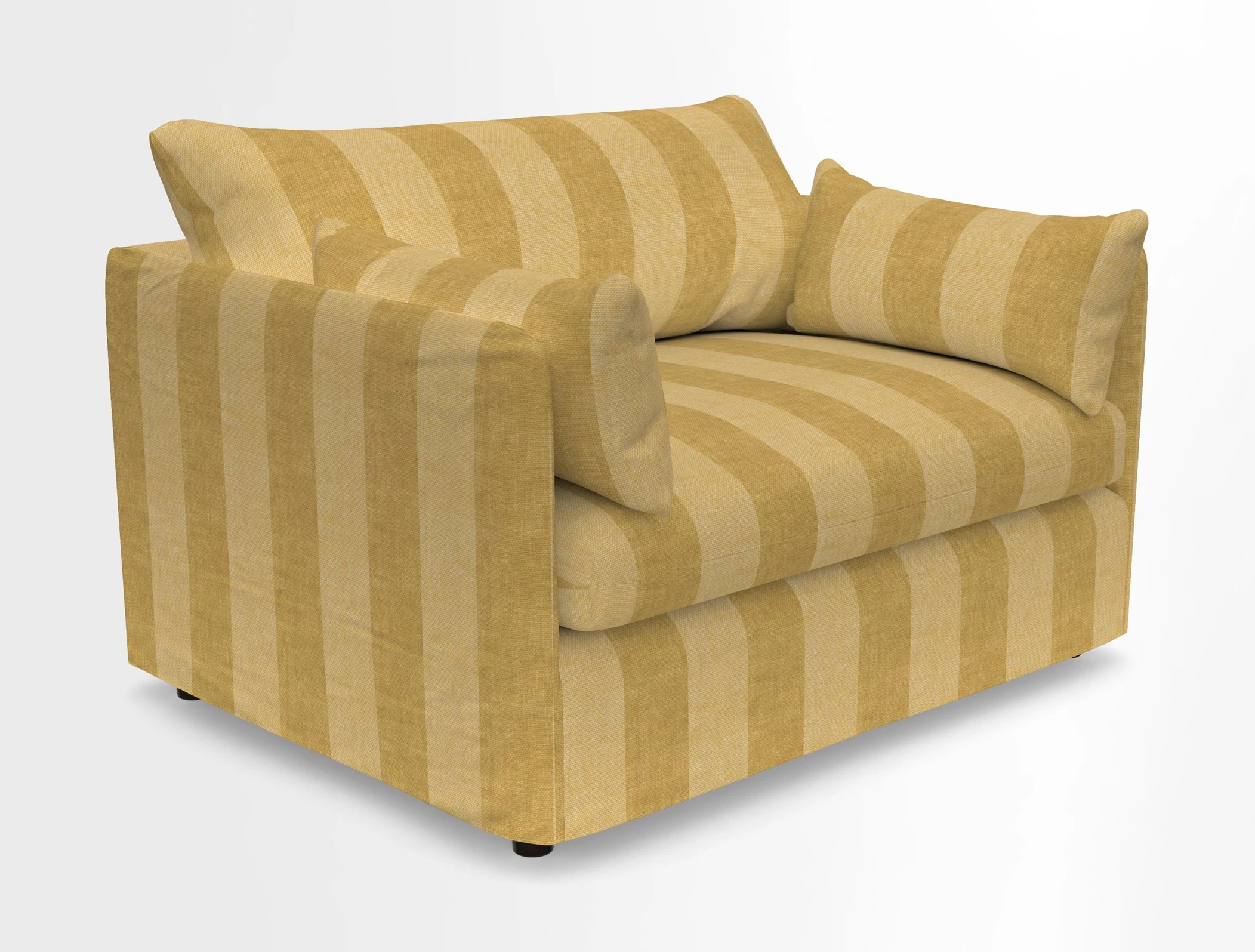 Madehurst Snuggler in Two Tone Plain Biscuit. Loose cover option available