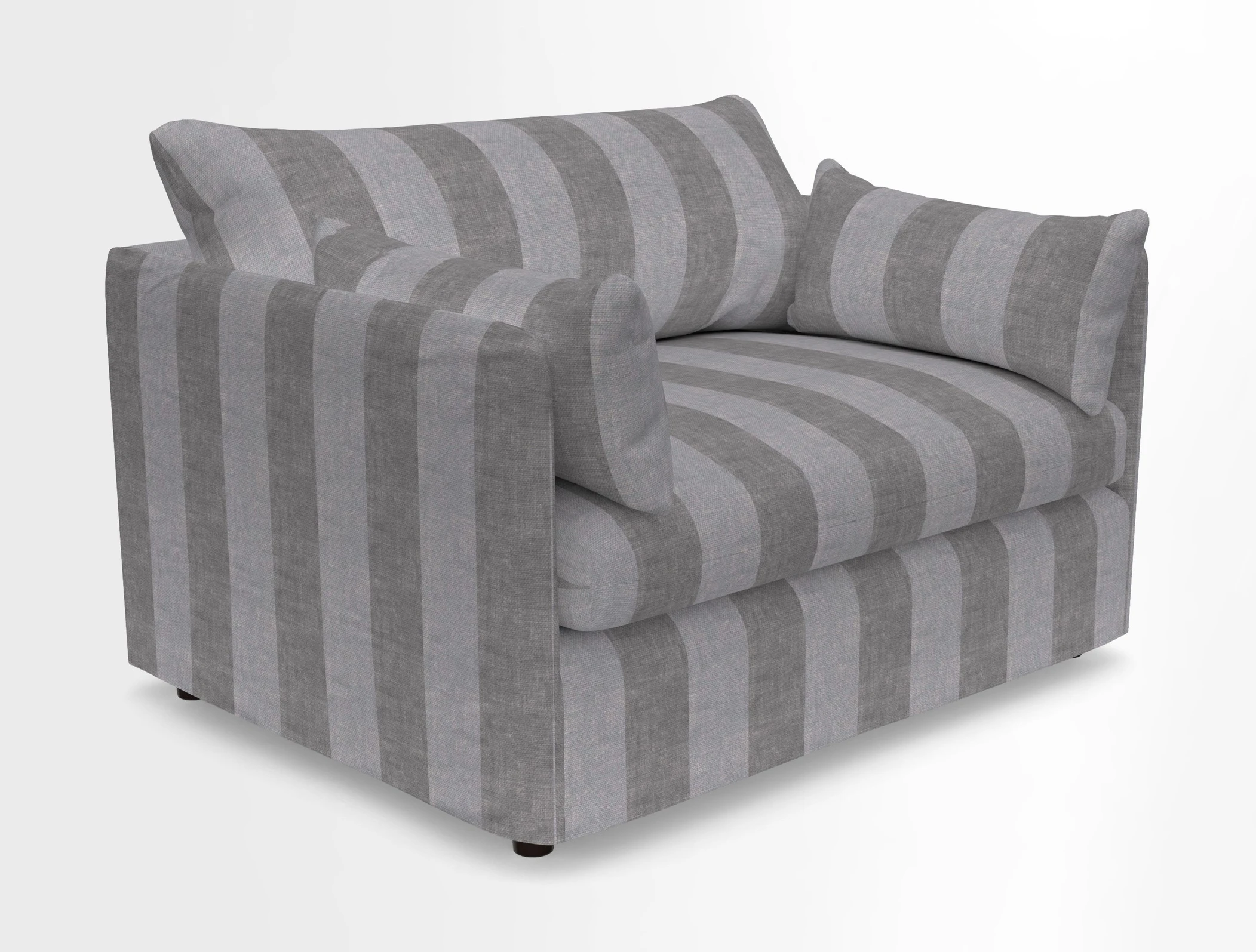 Madehurst Snuggler in Two Tone Plain Biscuit. Loose cover option available