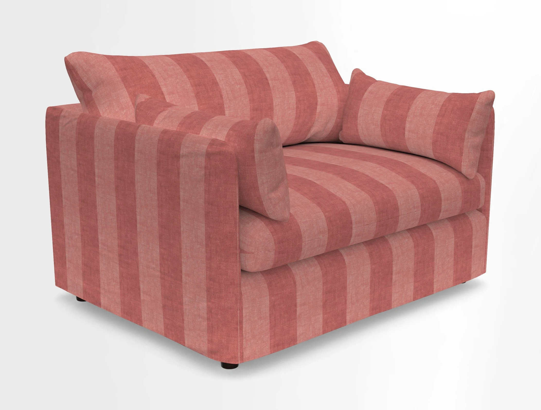 Madehurst Snuggler in Two Tone Plain Biscuit. Loose cover option available