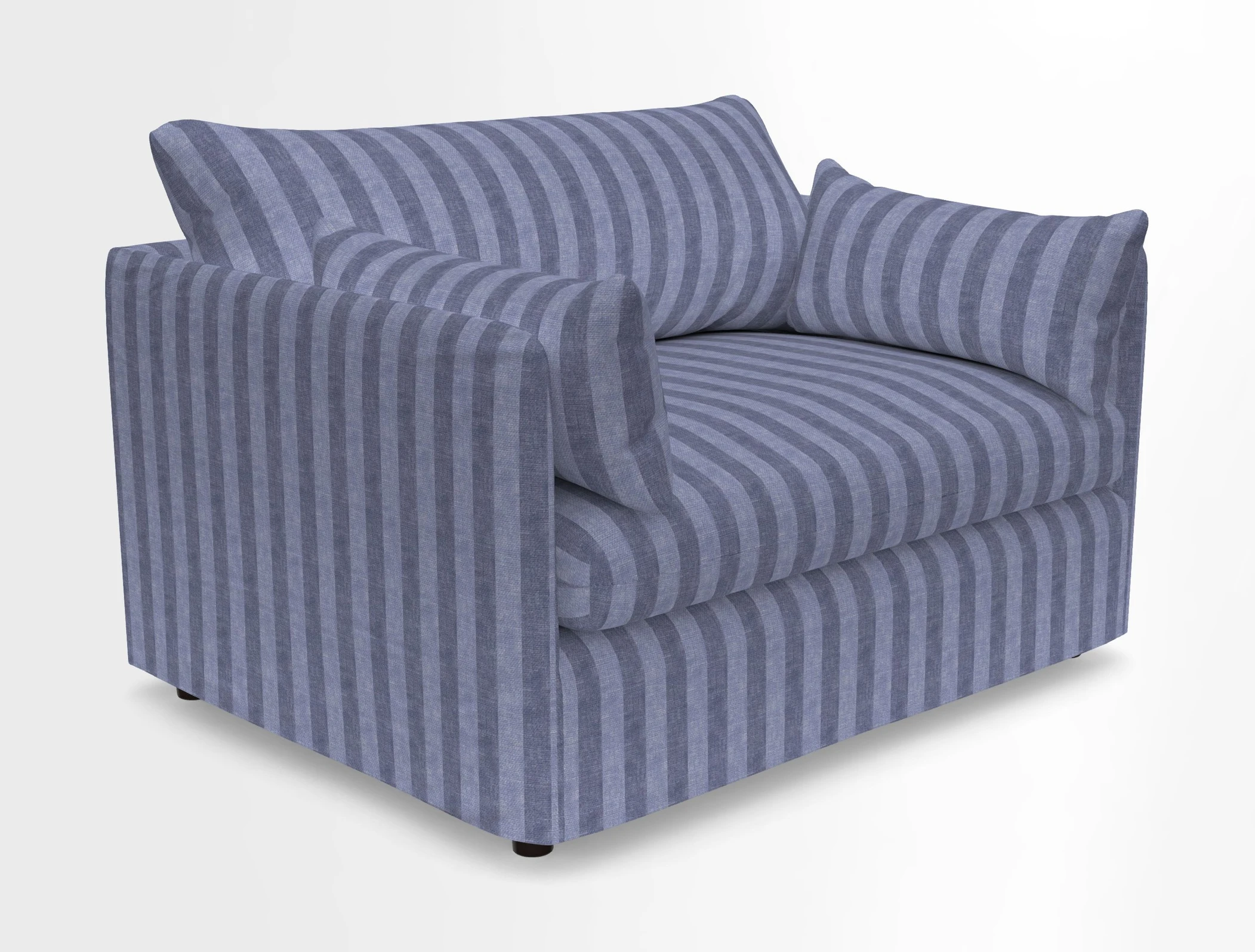 Madehurst Snuggler in Two Tone Plain Biscuit. Loose cover option available