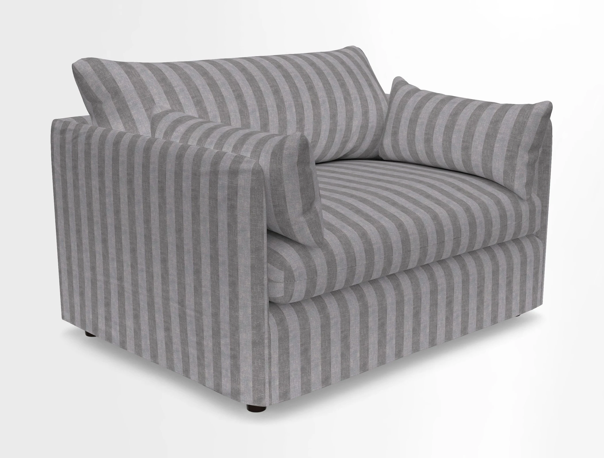 Madehurst Snuggler in Two Tone Plain Biscuit. Loose cover option available